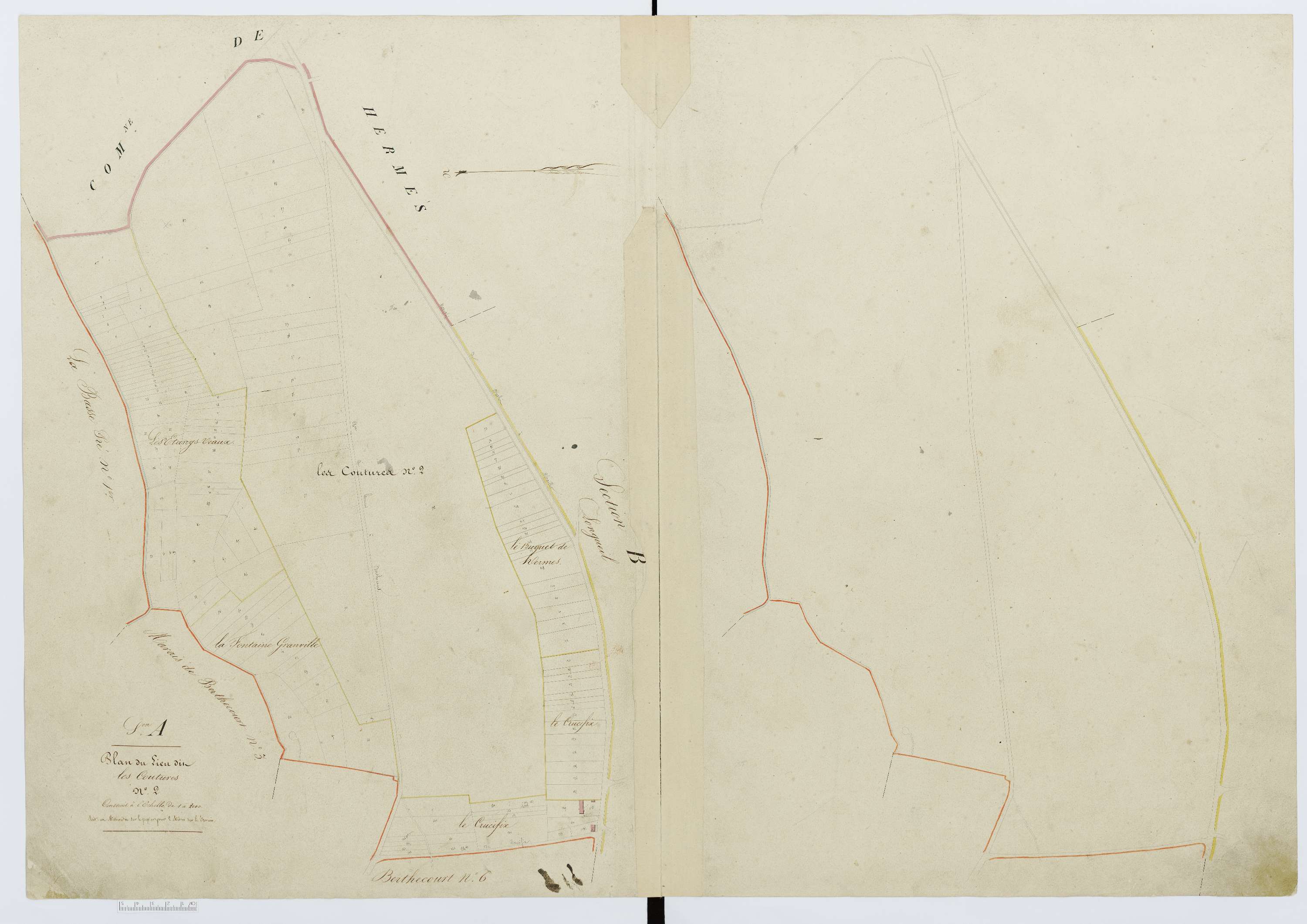 Berthecourt - Cadastre napoléonien, section A4