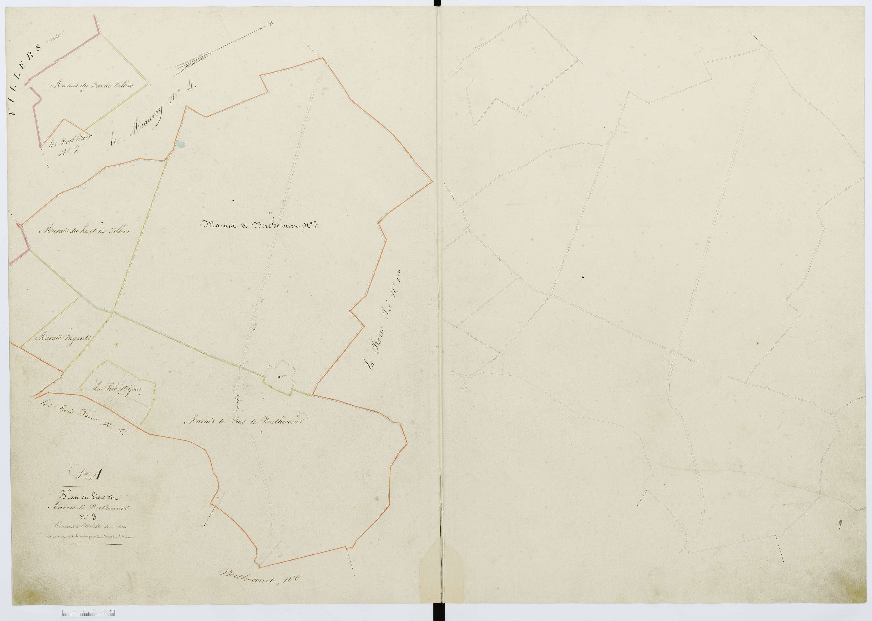 Berthecourt - Cadastre napoléonien, section A5