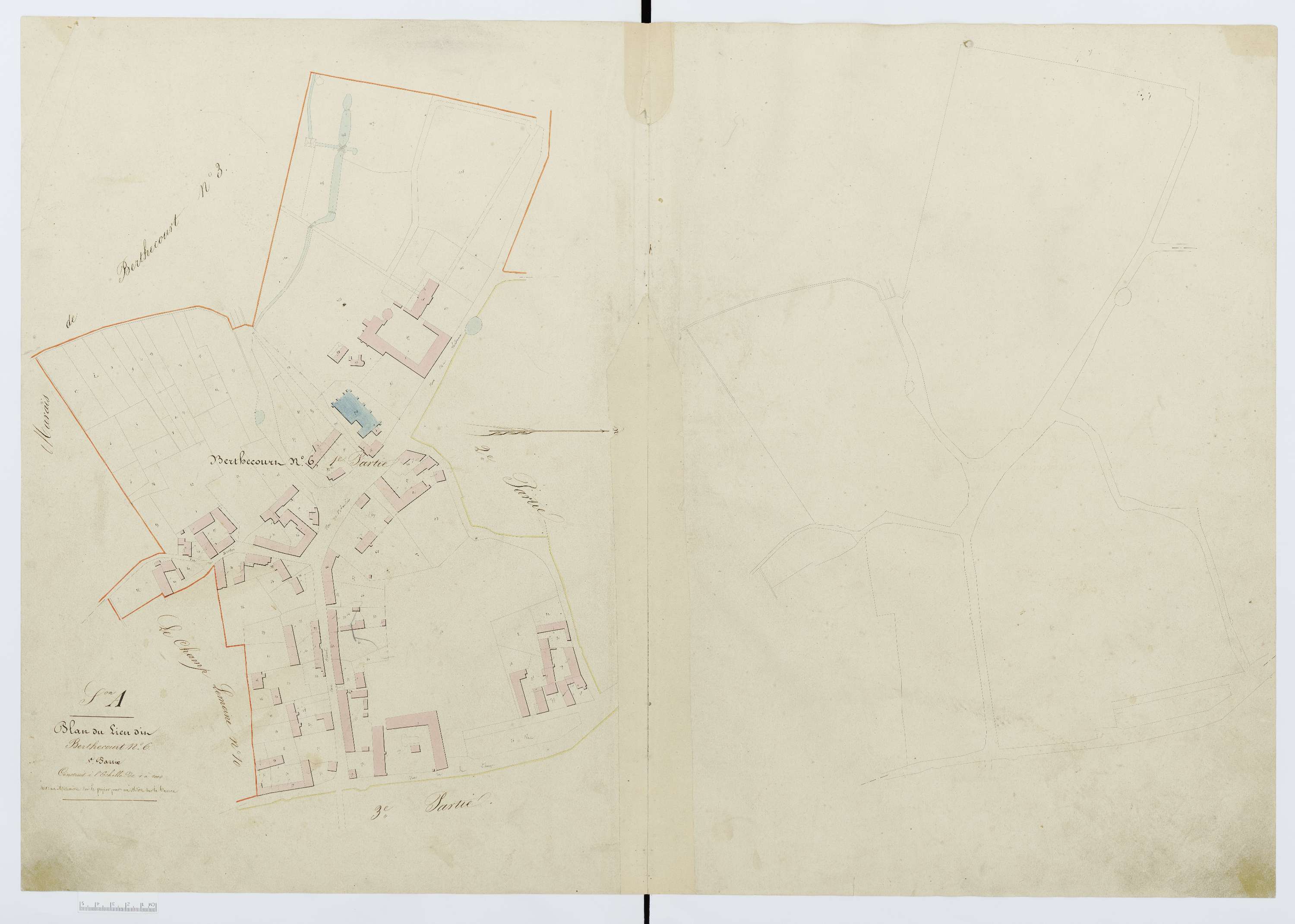 Berthecourt - Cadastre napoléonien, section A7