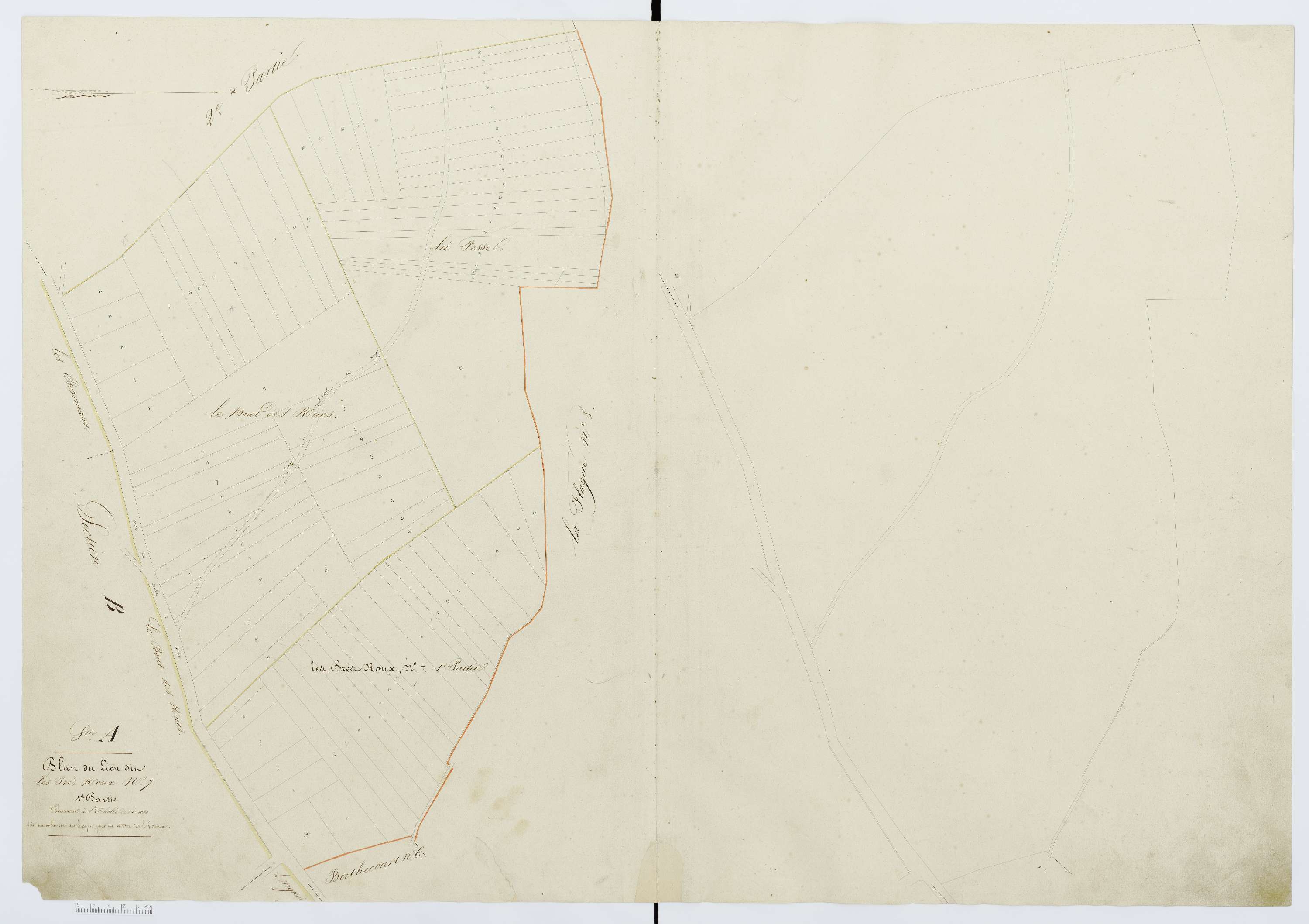 Berthecourt - Cadastre napoléonien, section A9