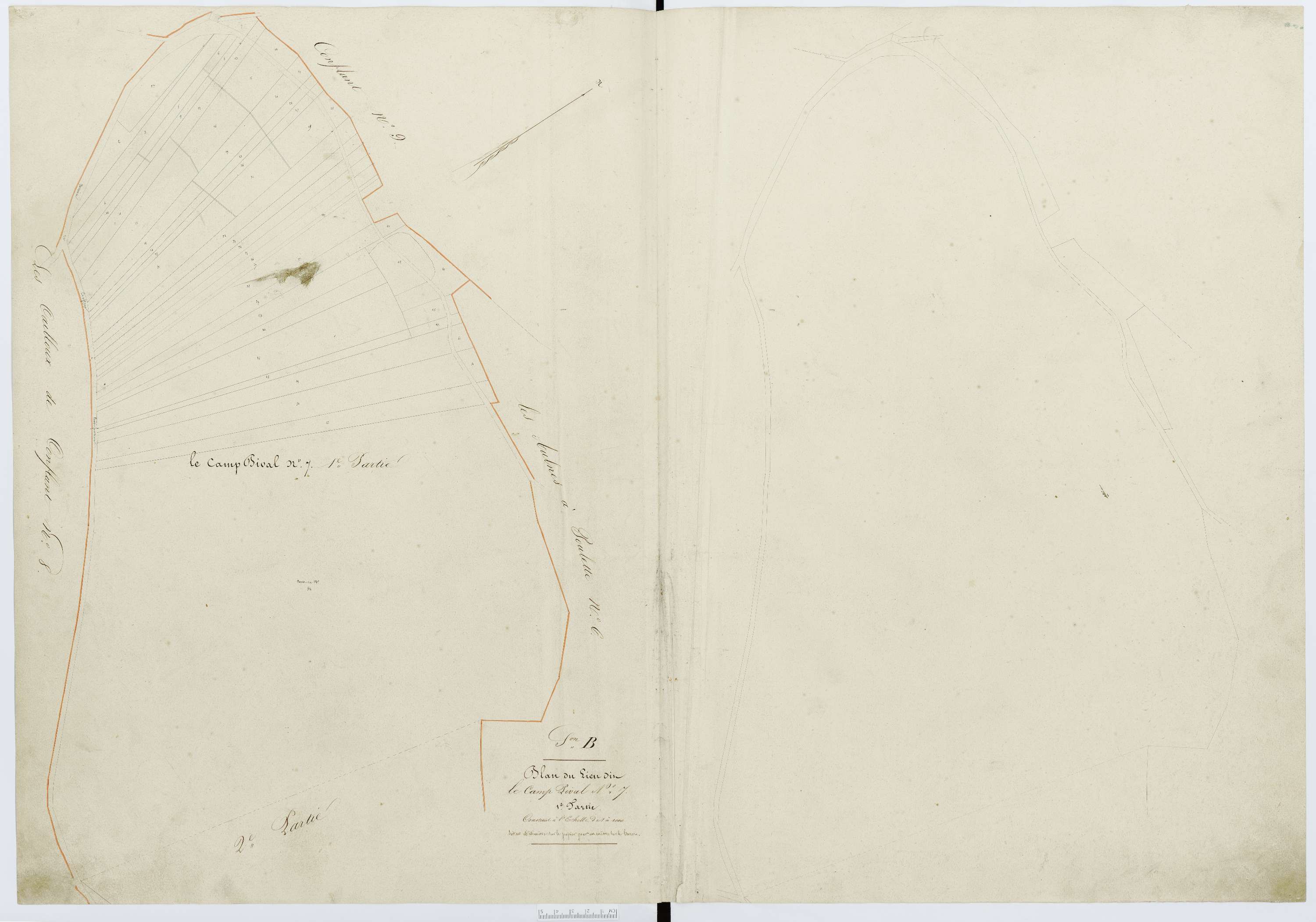 Berthecourt - Cadastre napoléonien, section B10