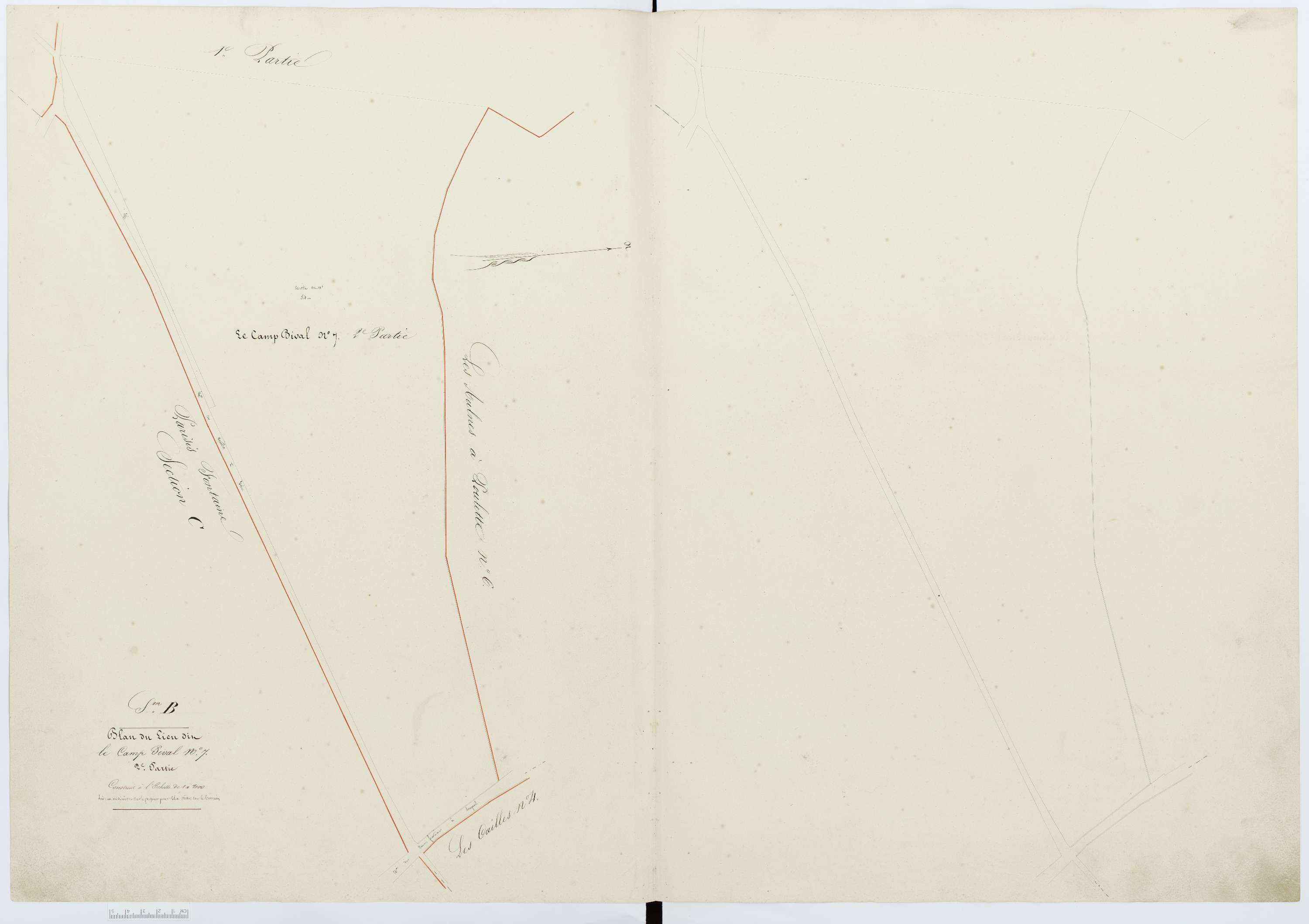 Berthecourt - Cadastre napoléonien, section B11