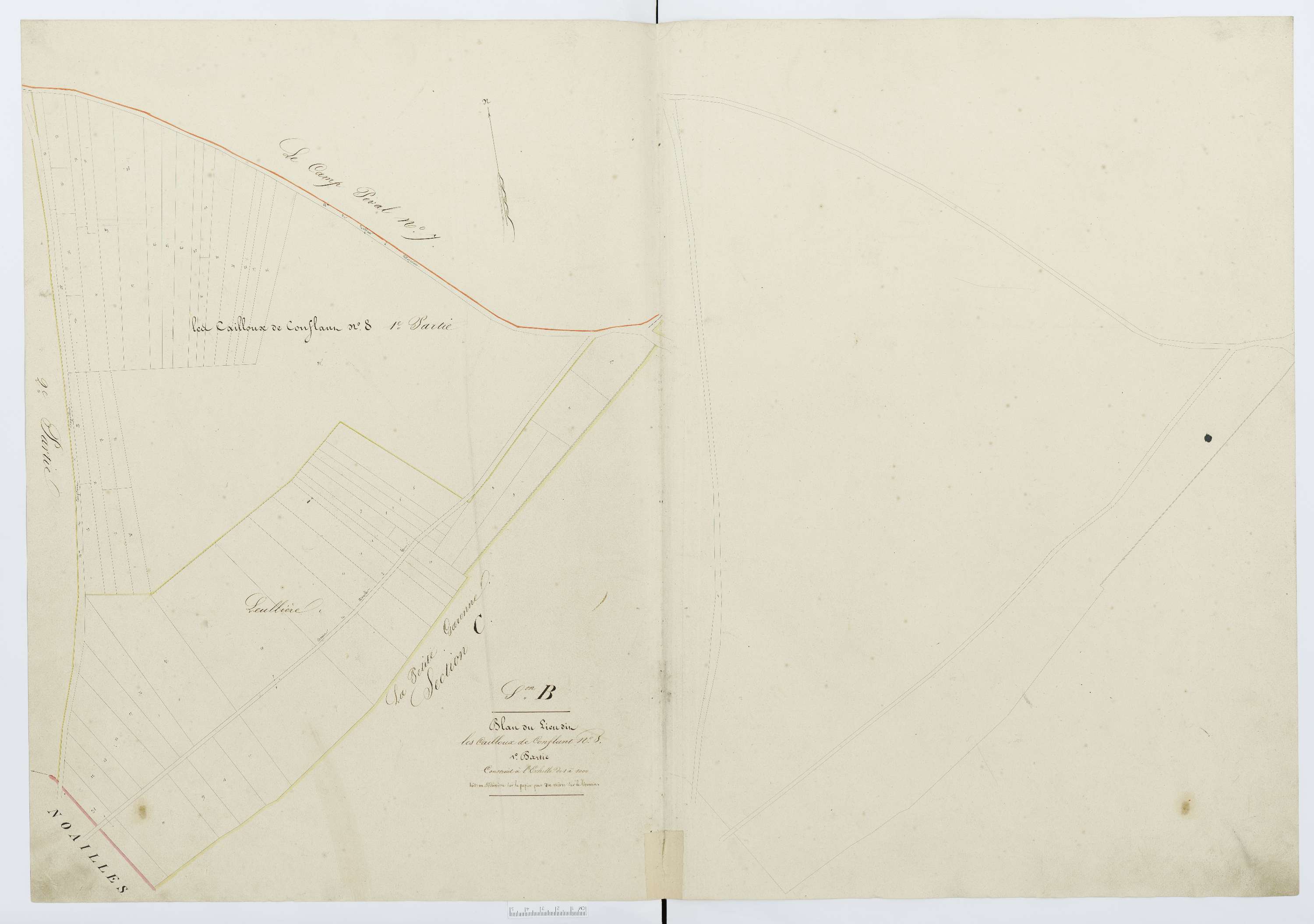 Berthecourt - Cadastre napoléonien, section B12