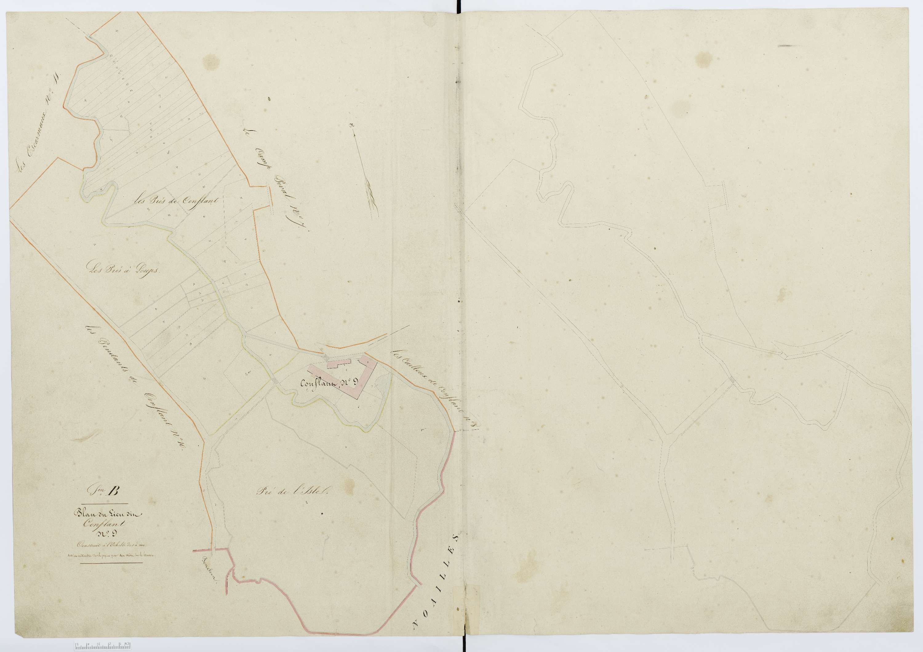 Berthecourt - Cadastre napoléonien, section B14