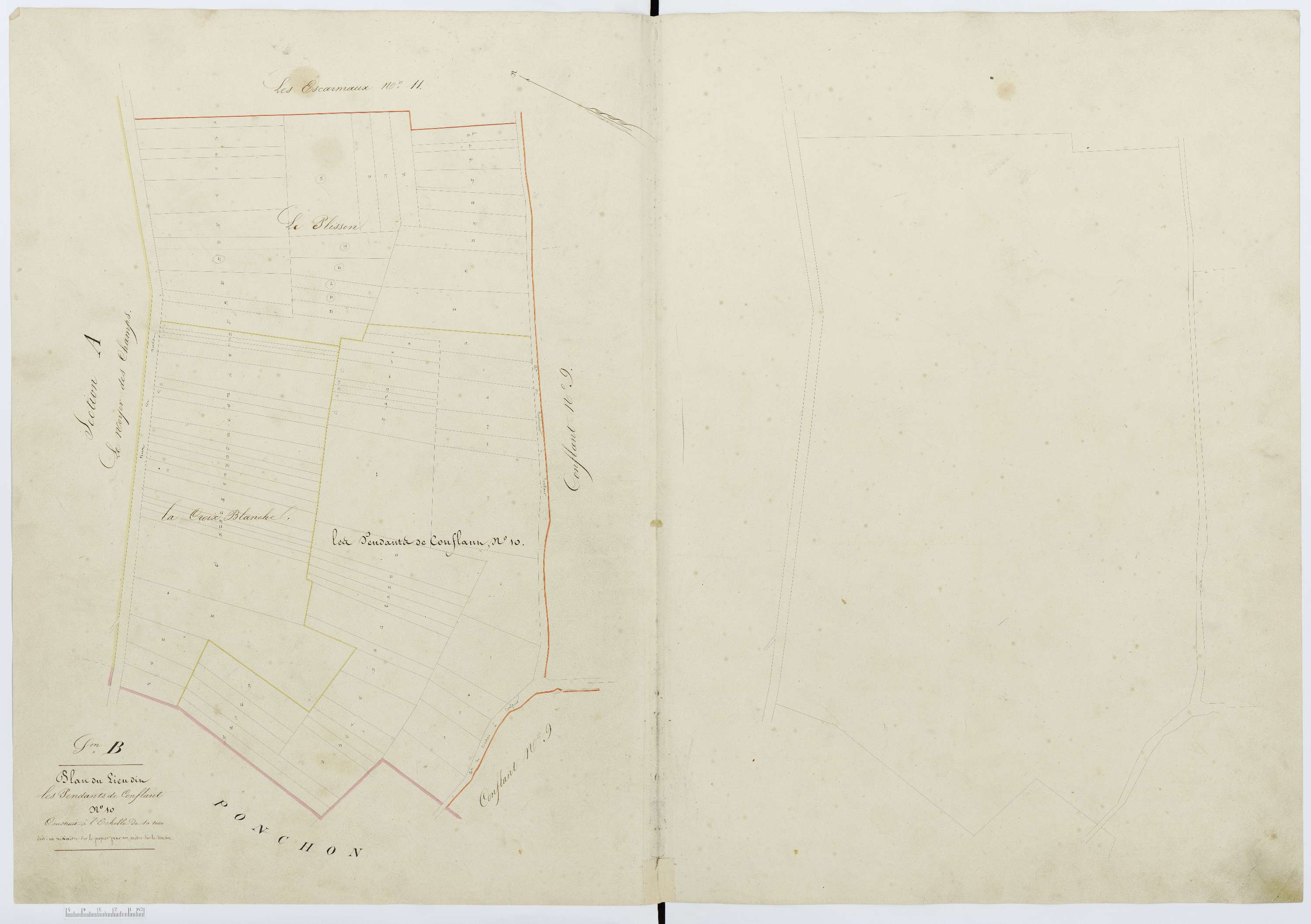 Berthecourt - Cadastre napoléonien, section B15