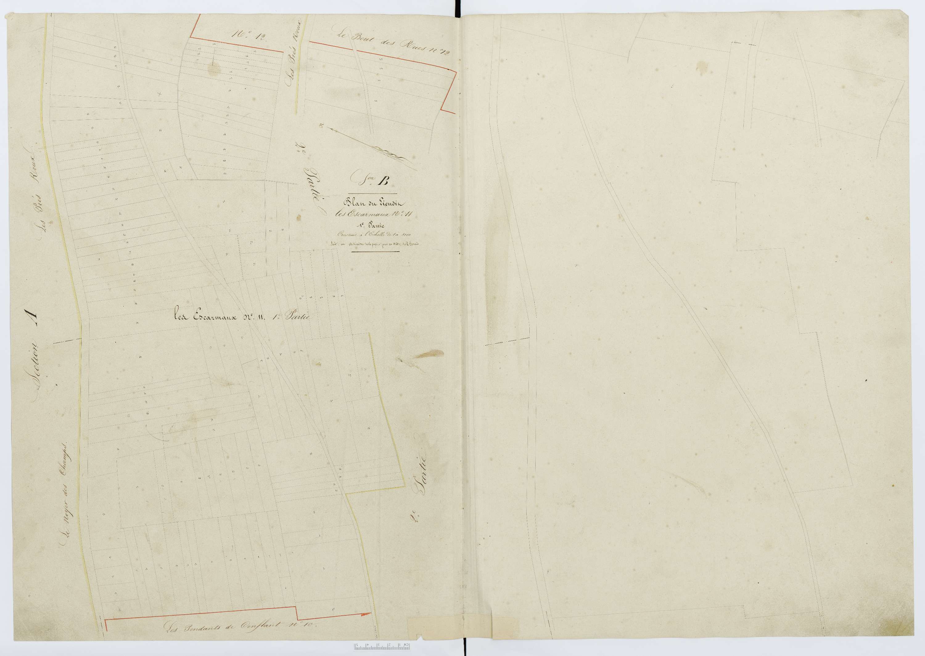 Berthecourt - Cadastre napoléonien, section B16