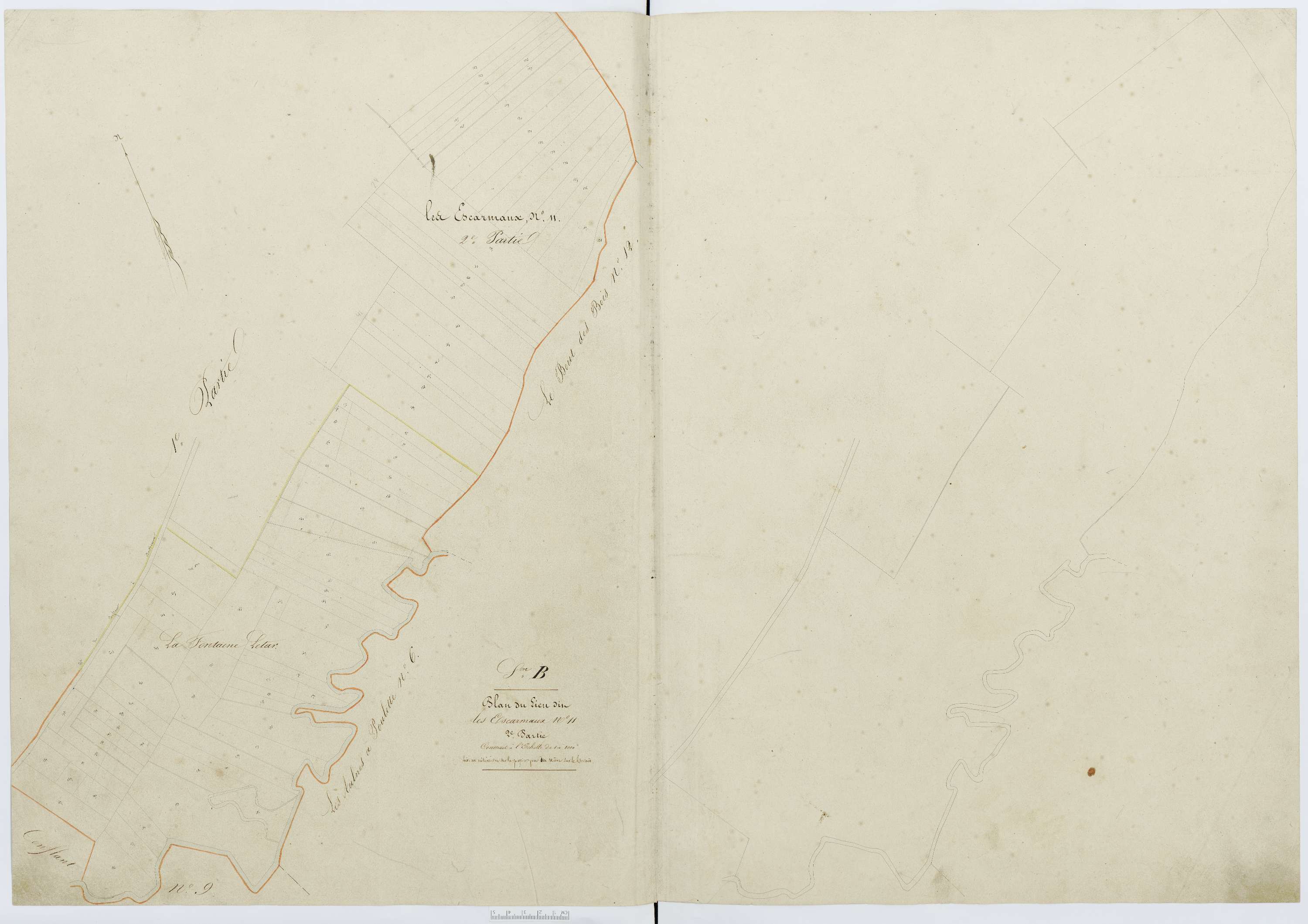 Berthecourt - Cadastre napoléonien, section B17