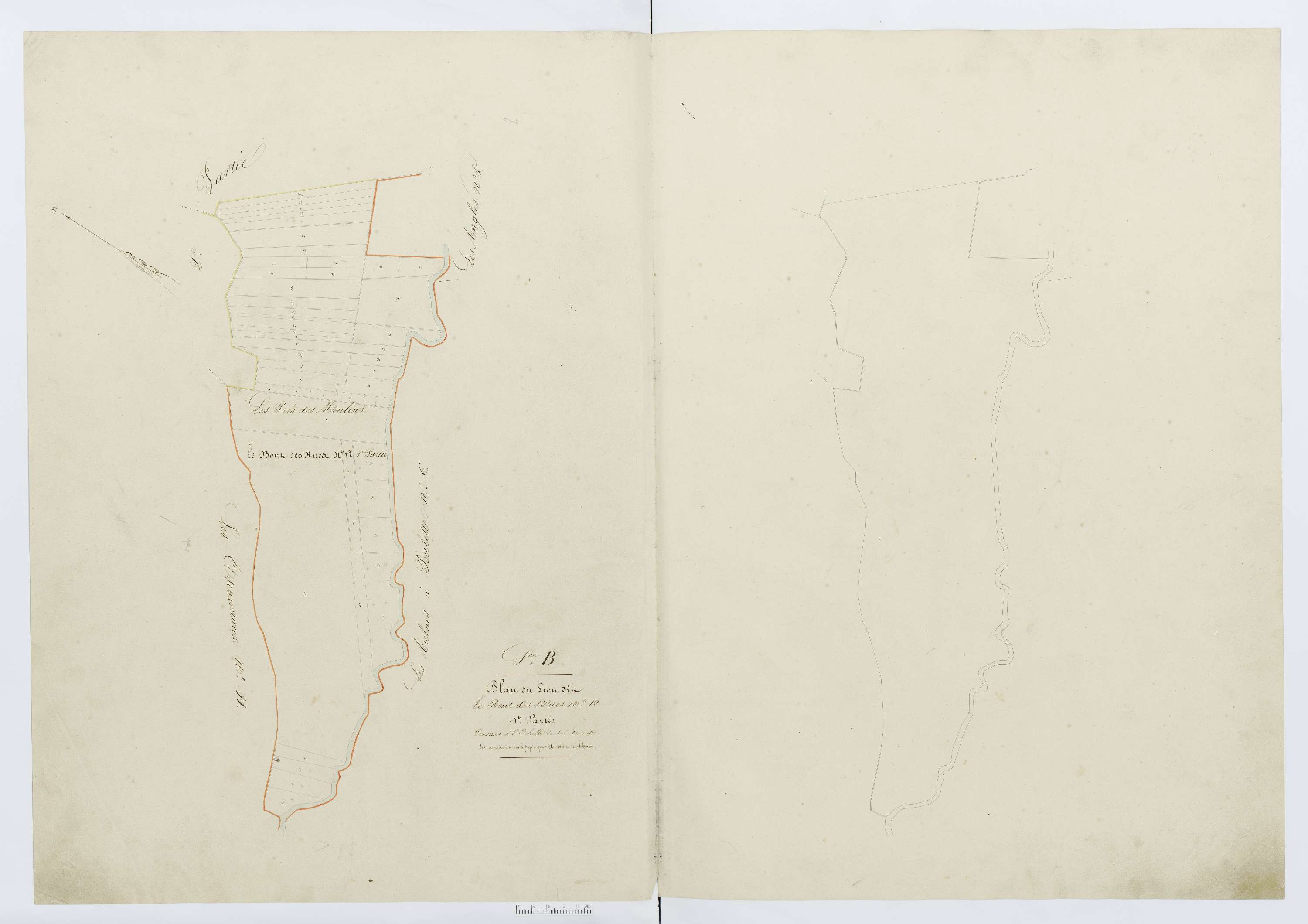 Berthecourt - Cadastre napoléonien, section B18