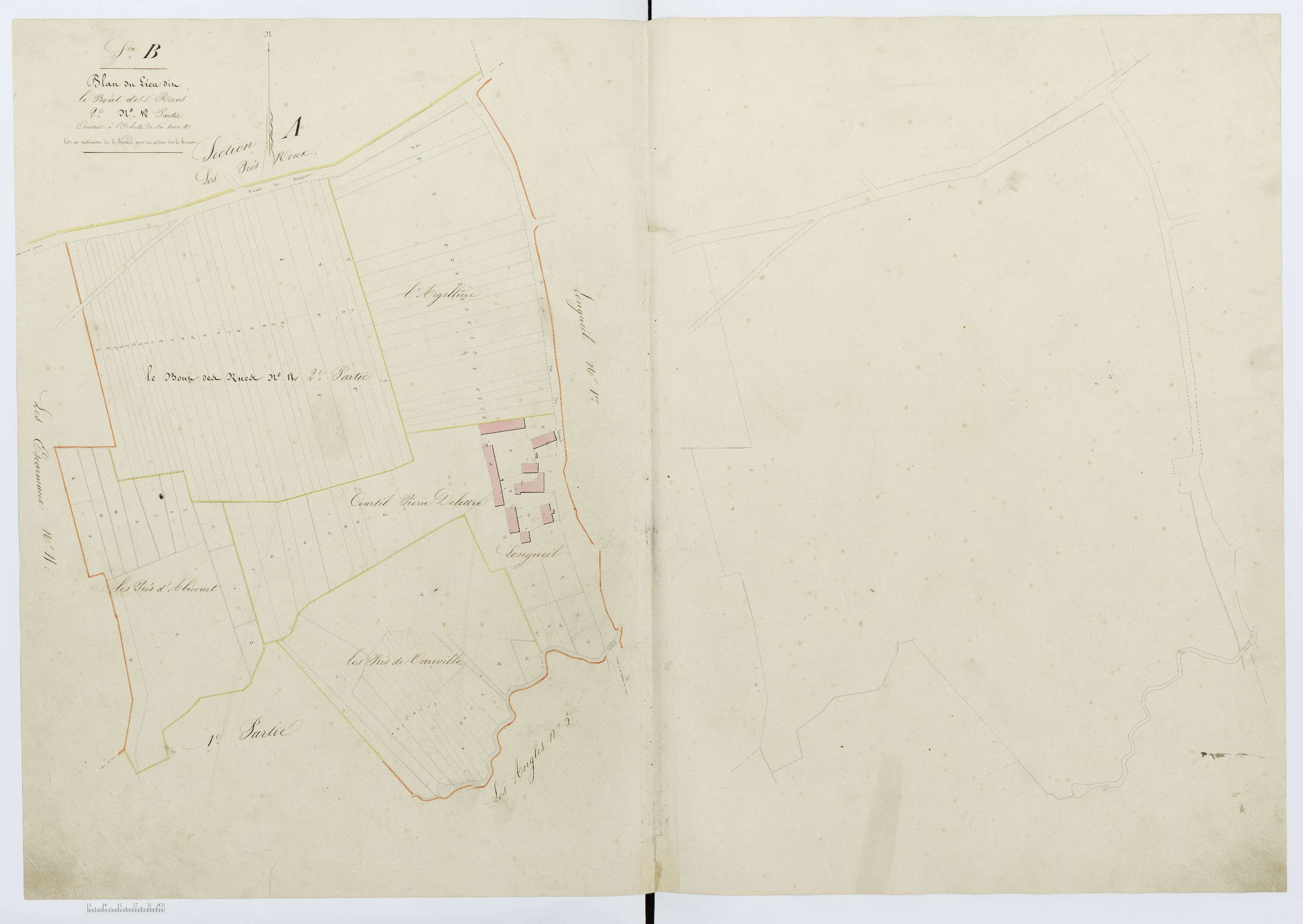 Berthecourt - Cadastre napoléonien, section B19