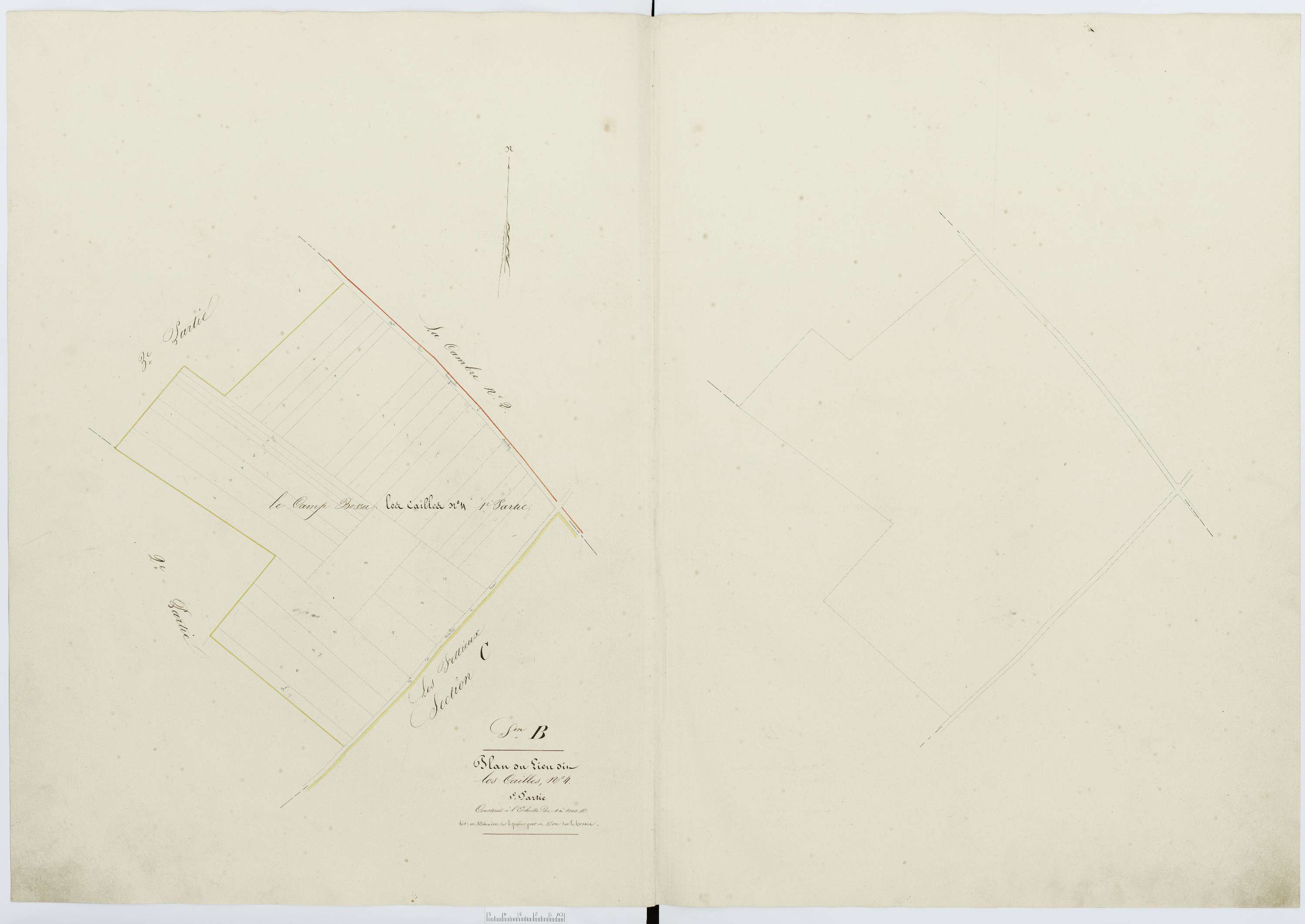 Berthecourt - Cadastre napoléonien, section B3