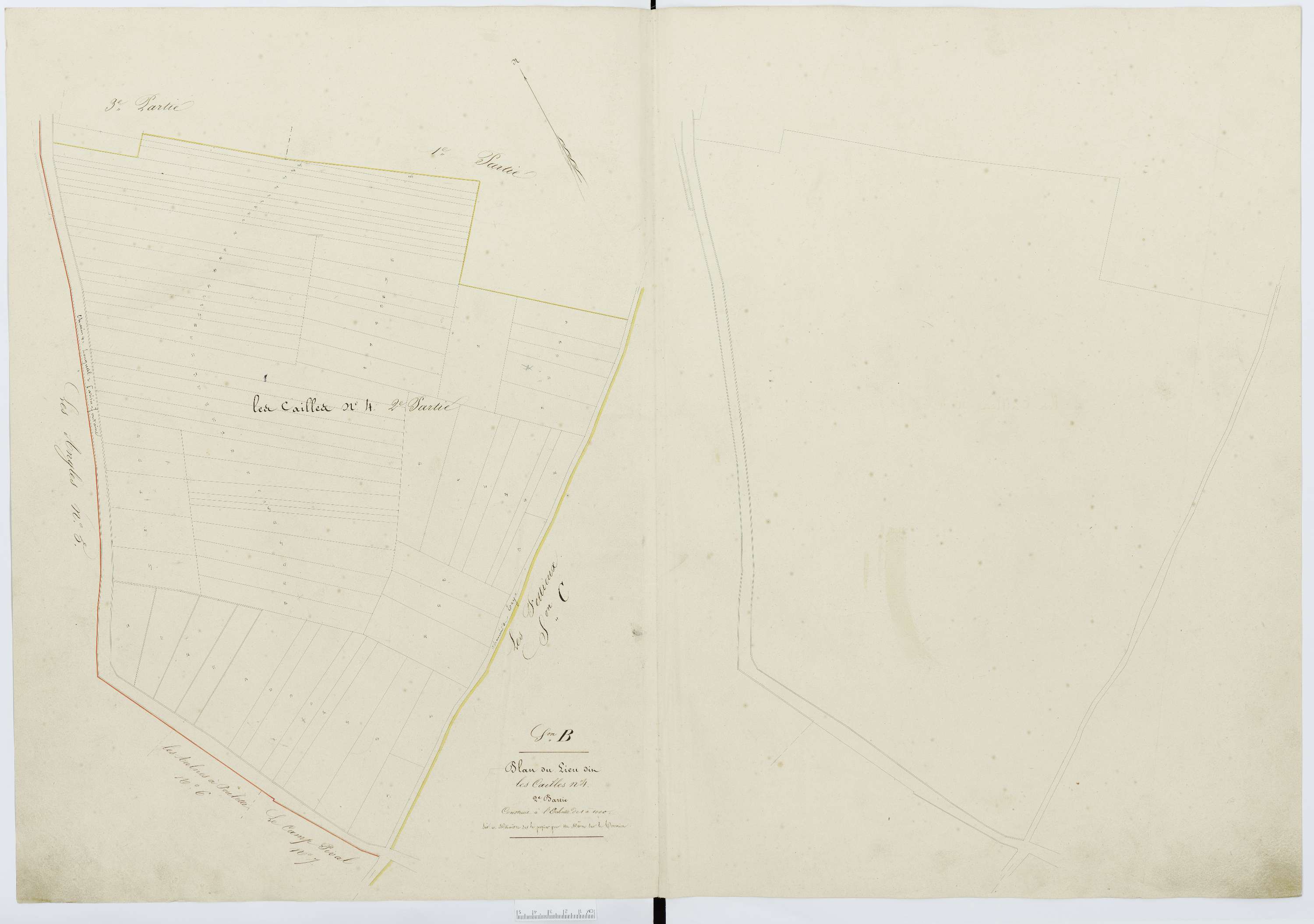 Berthecourt - Cadastre napoléonien, section B4