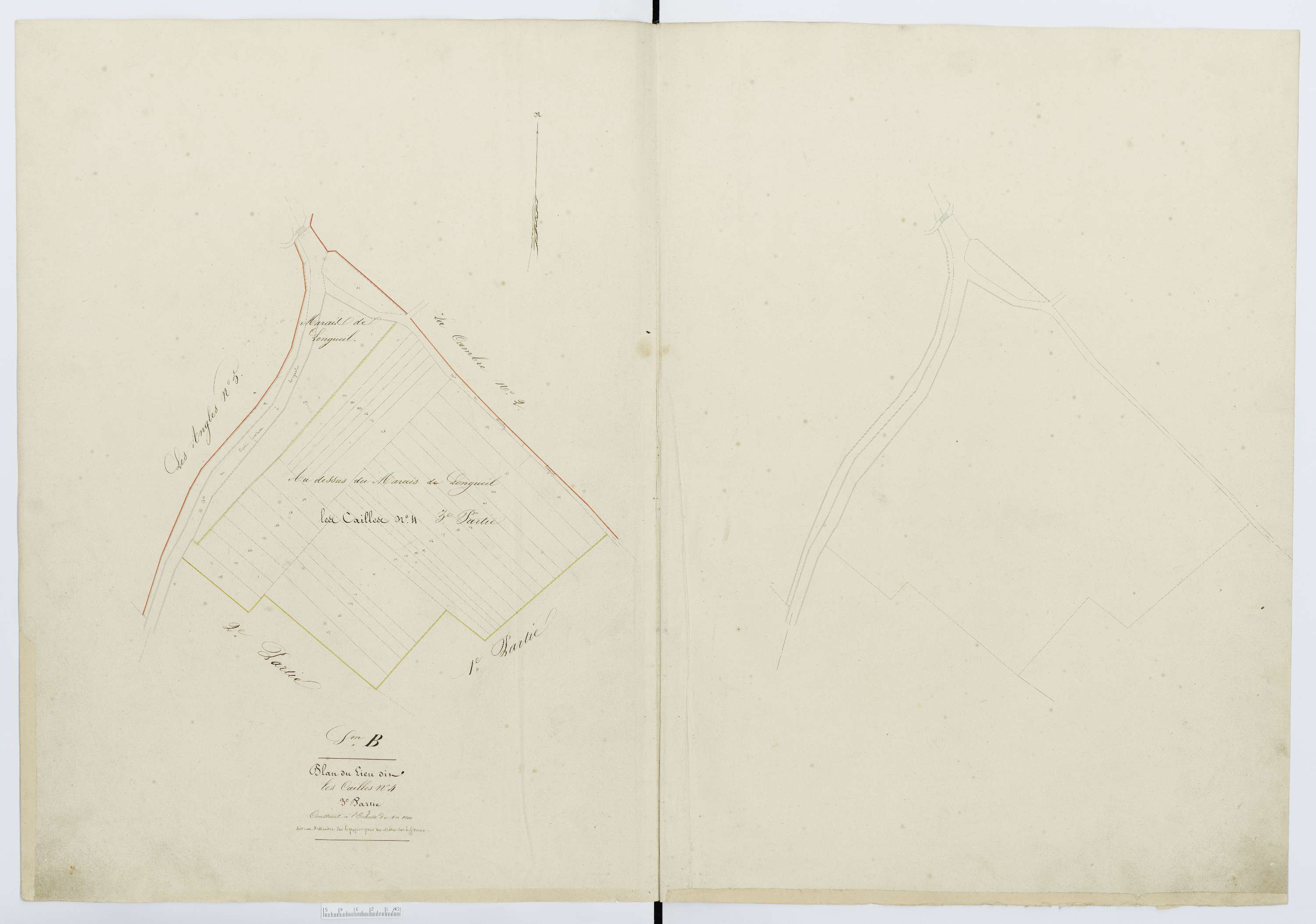 Berthecourt - Cadastre napoléonien, section B5