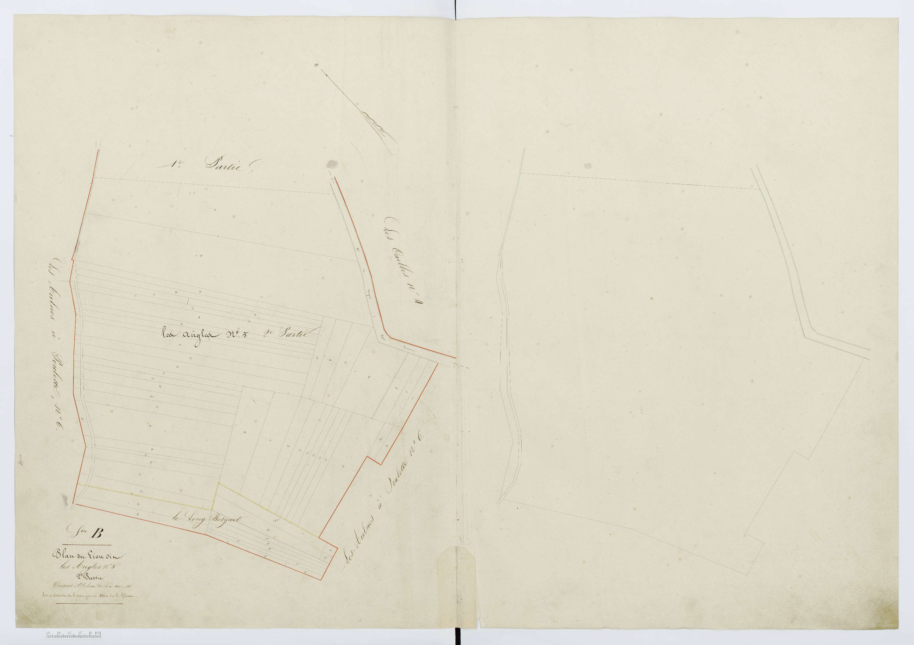 Berthecourt - Cadastre napoléonien, section B7