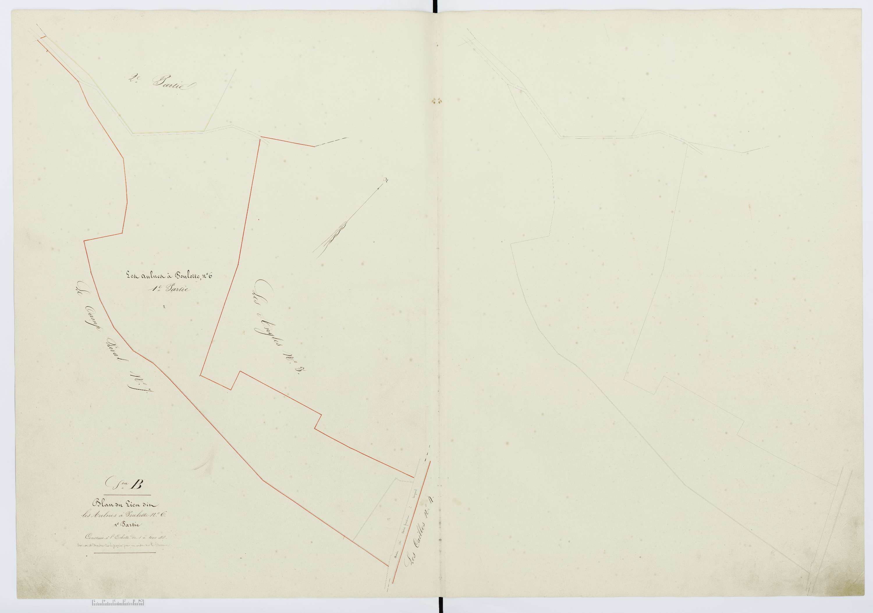 Berthecourt - Cadastre napoléonien, section B8