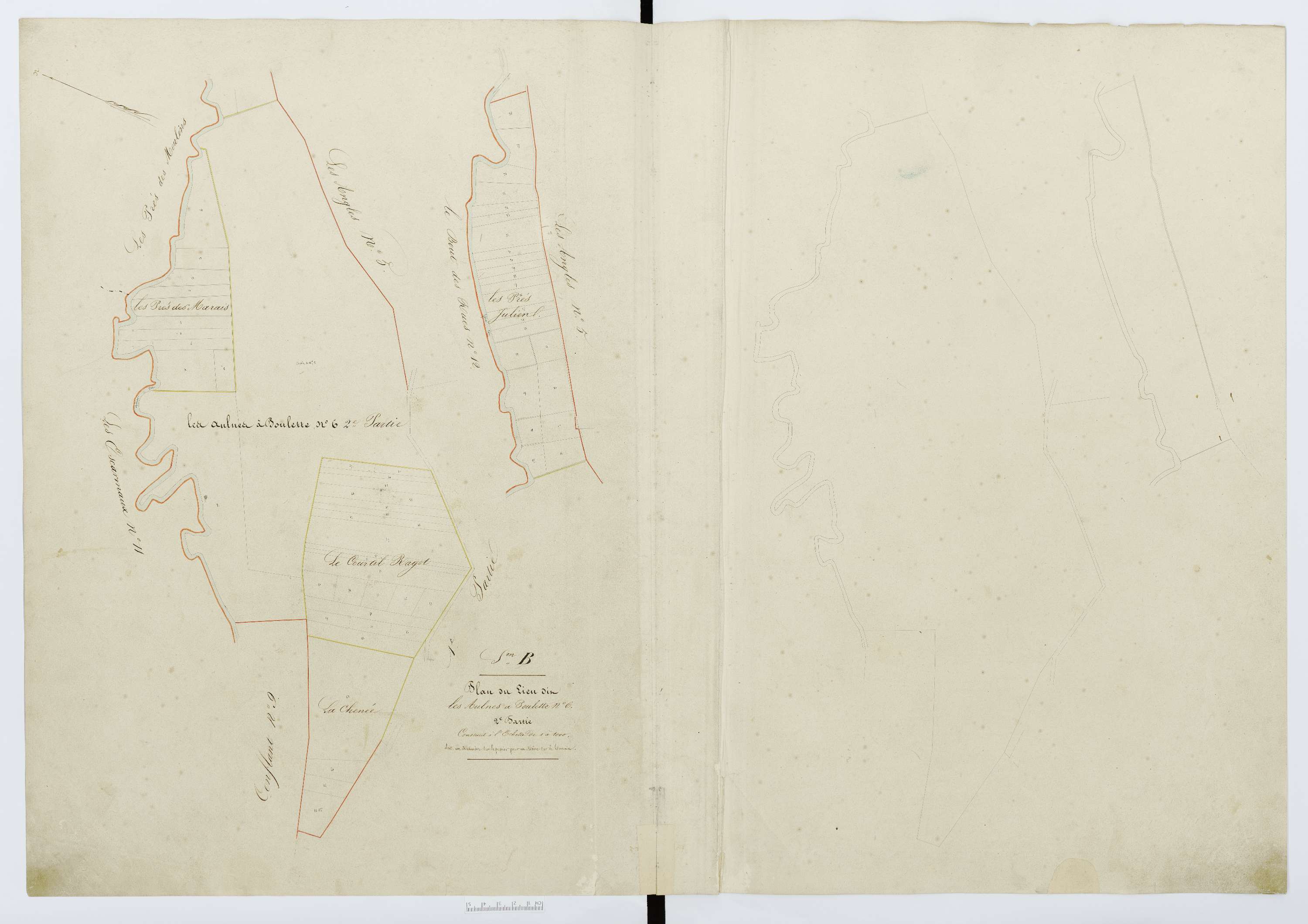 Berthecourt - Cadastre napoléonien, section B9