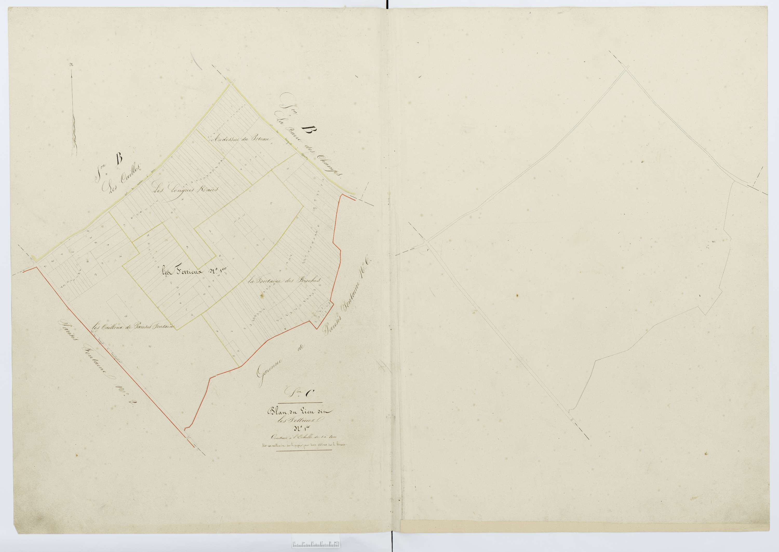 Berthecourt - Cadastre napoléonien, section C1