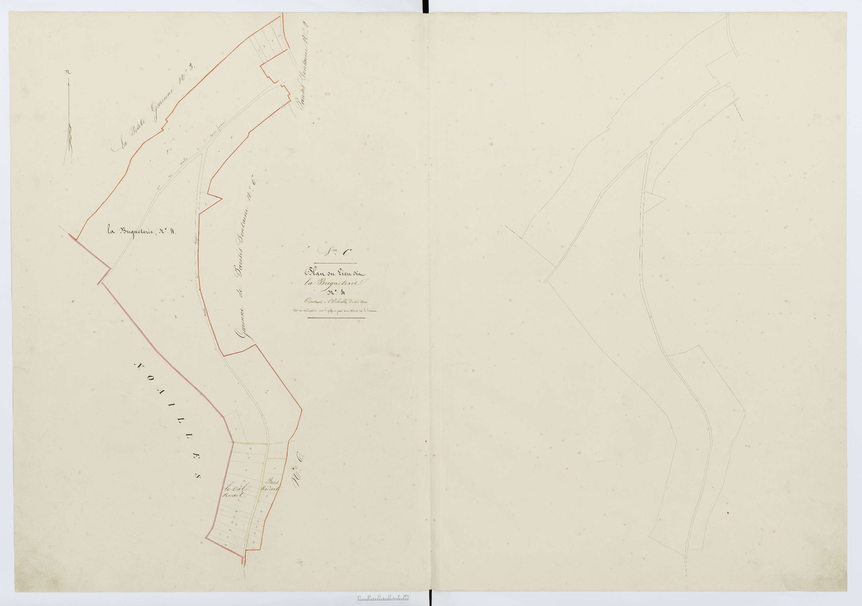 Berthecourt - Cadastre napoléonien, section C3