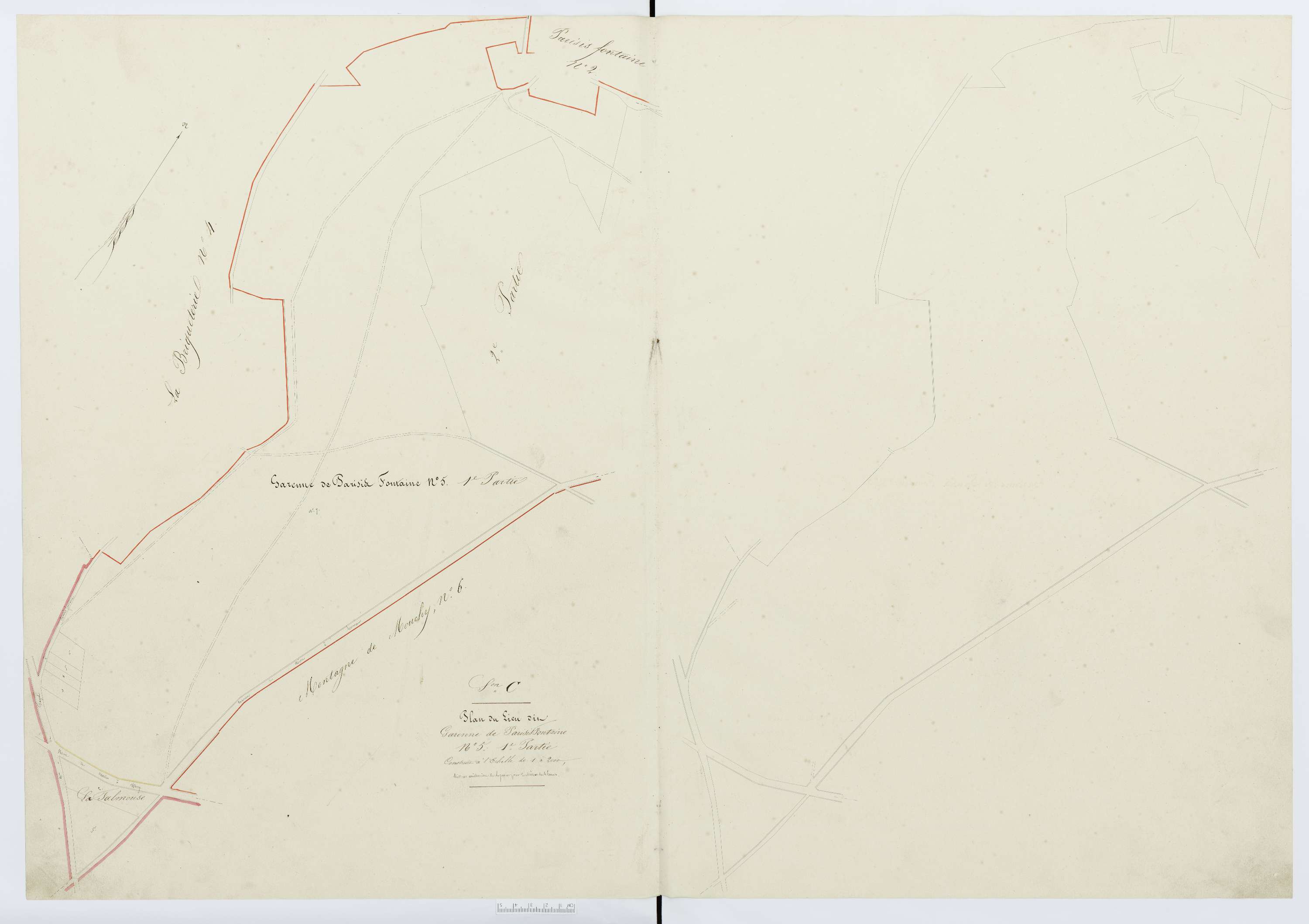 Berthecourt - Cadastre napoléonien, section C4