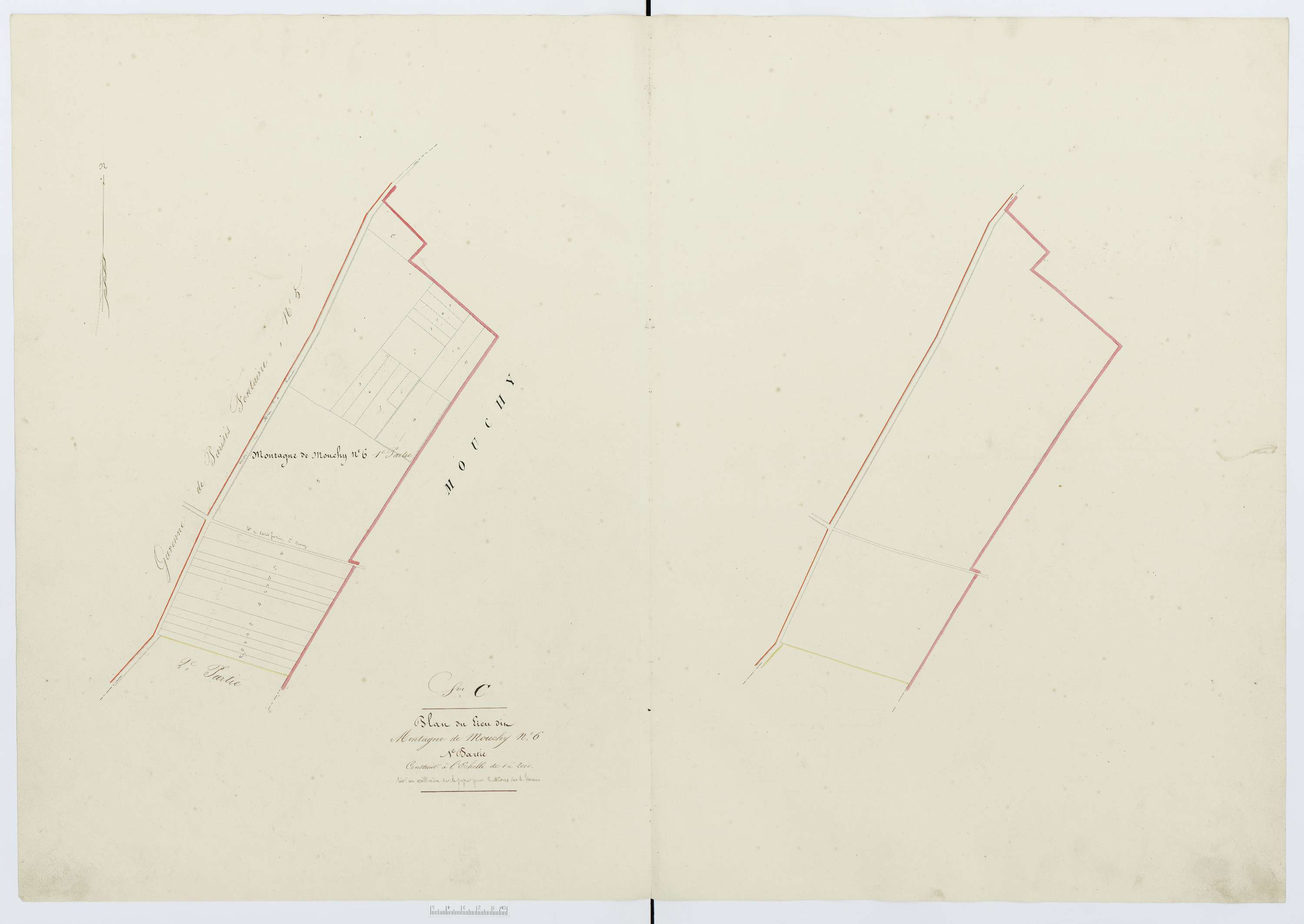 Berthecourt - Cadastre napoléonien, section C6