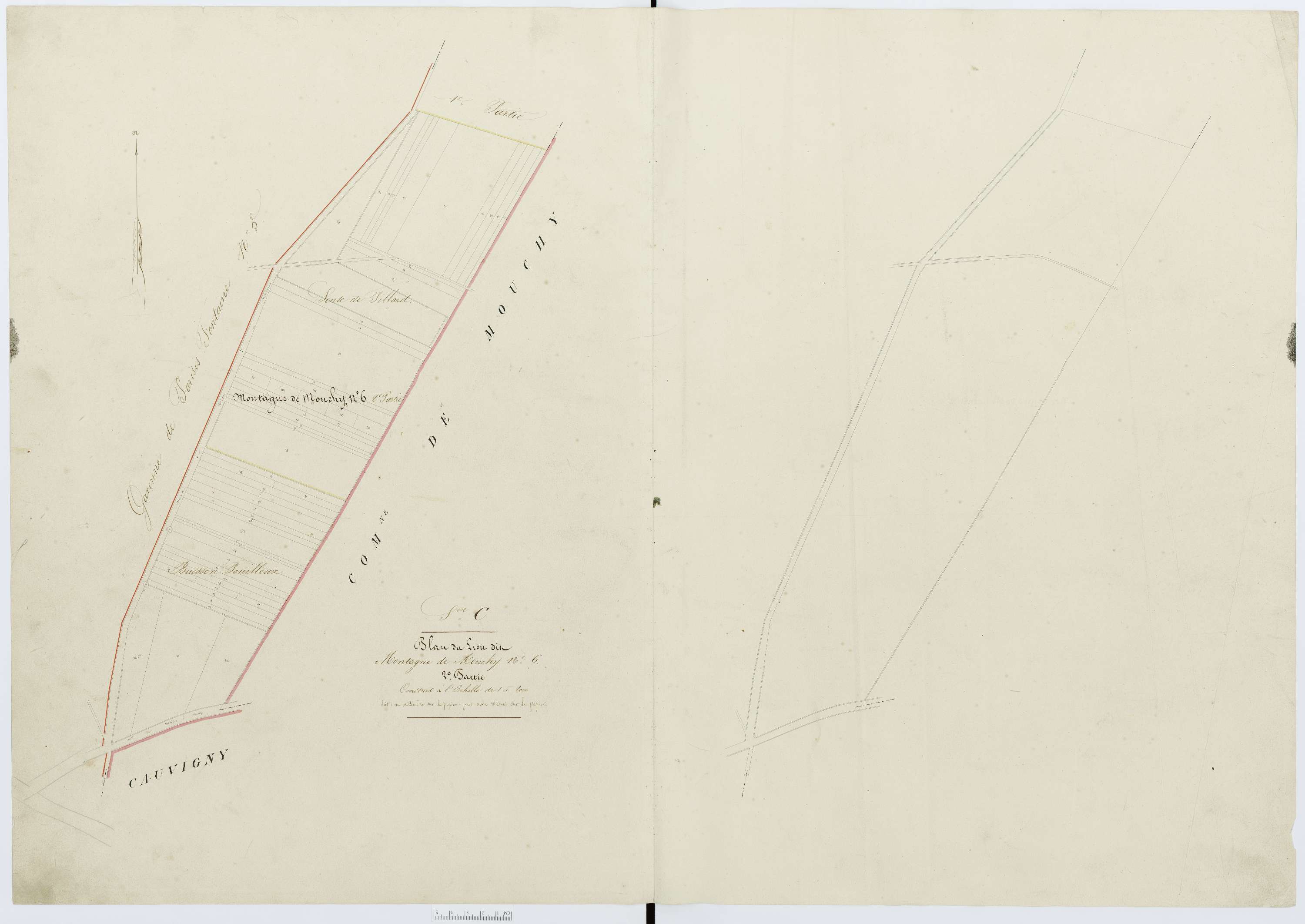 Berthecourt - Cadastre napoléonien, section C7