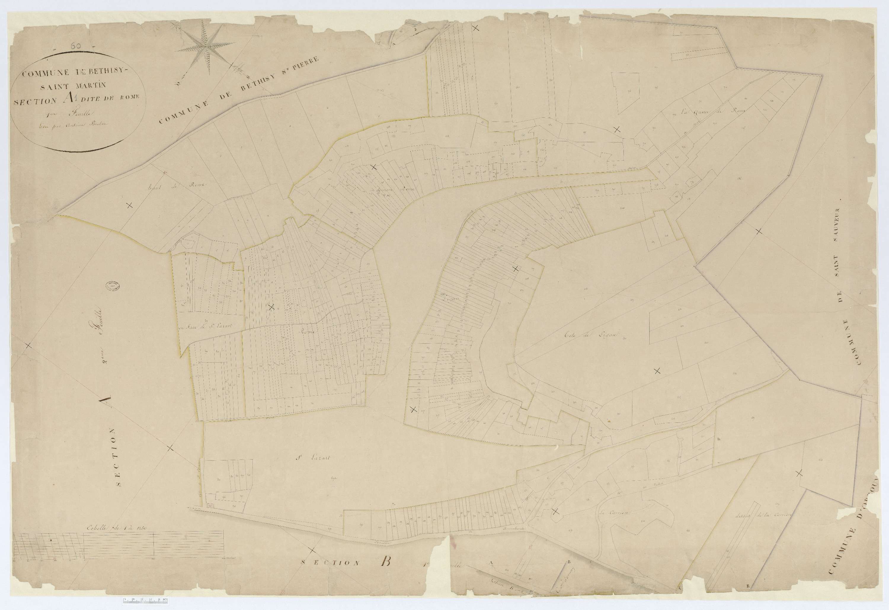 Béthisy-Saint-Martin - Cadastre napoléonien, section A1