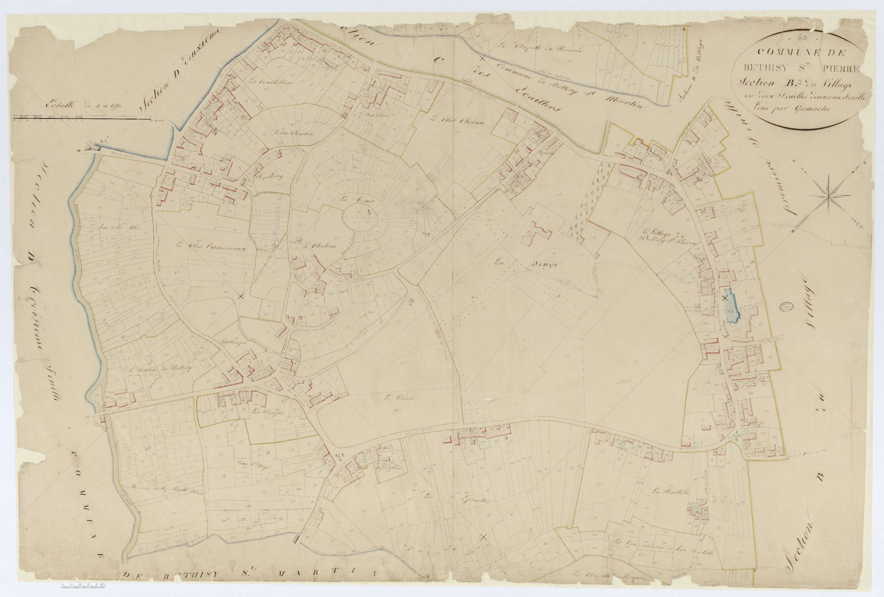 Béthisy-Saint-Pierre - Cadastre napoléonien, section B2