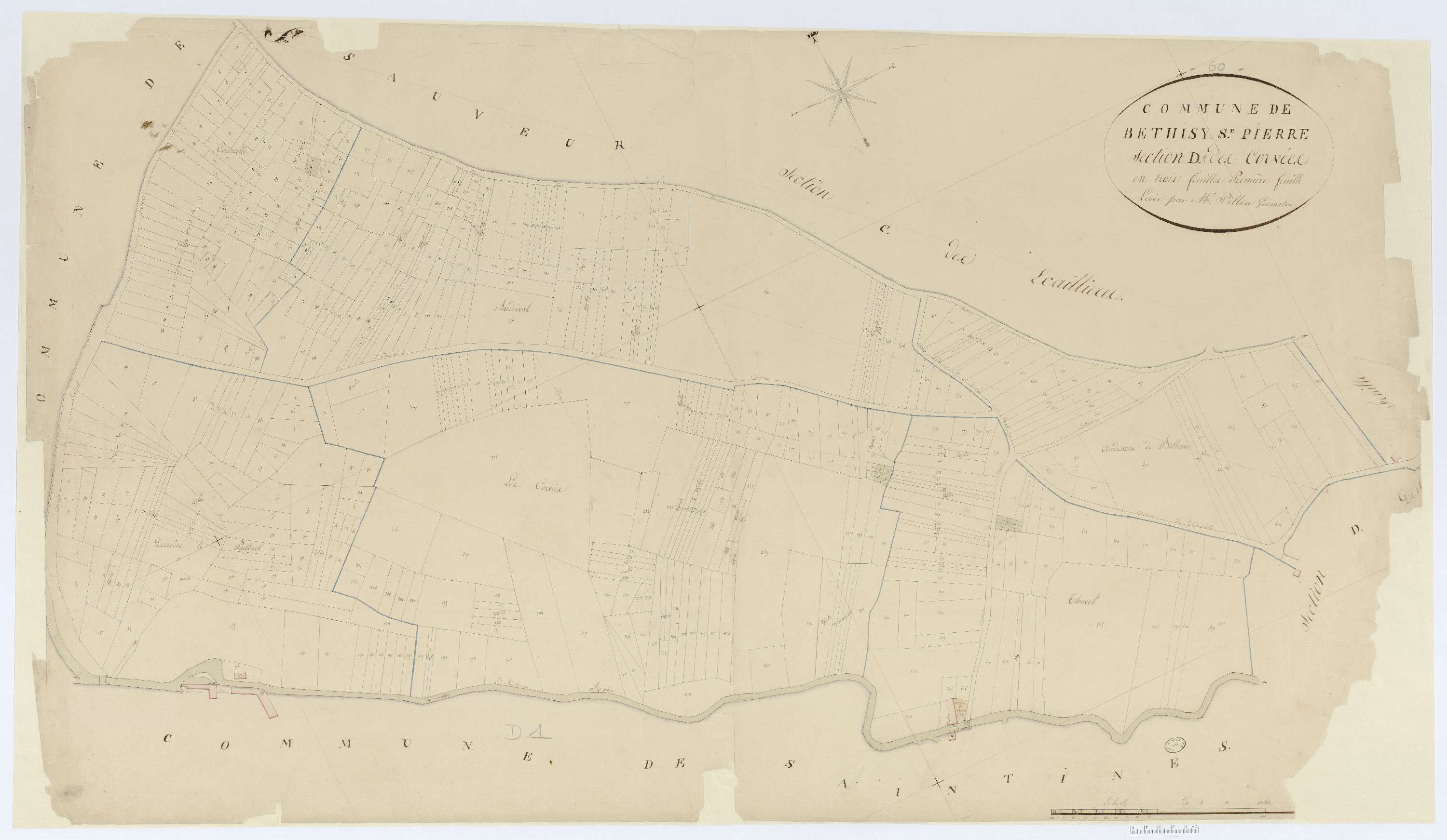 Béthisy-Saint-Pierre - Cadastre napoléonien, section D1