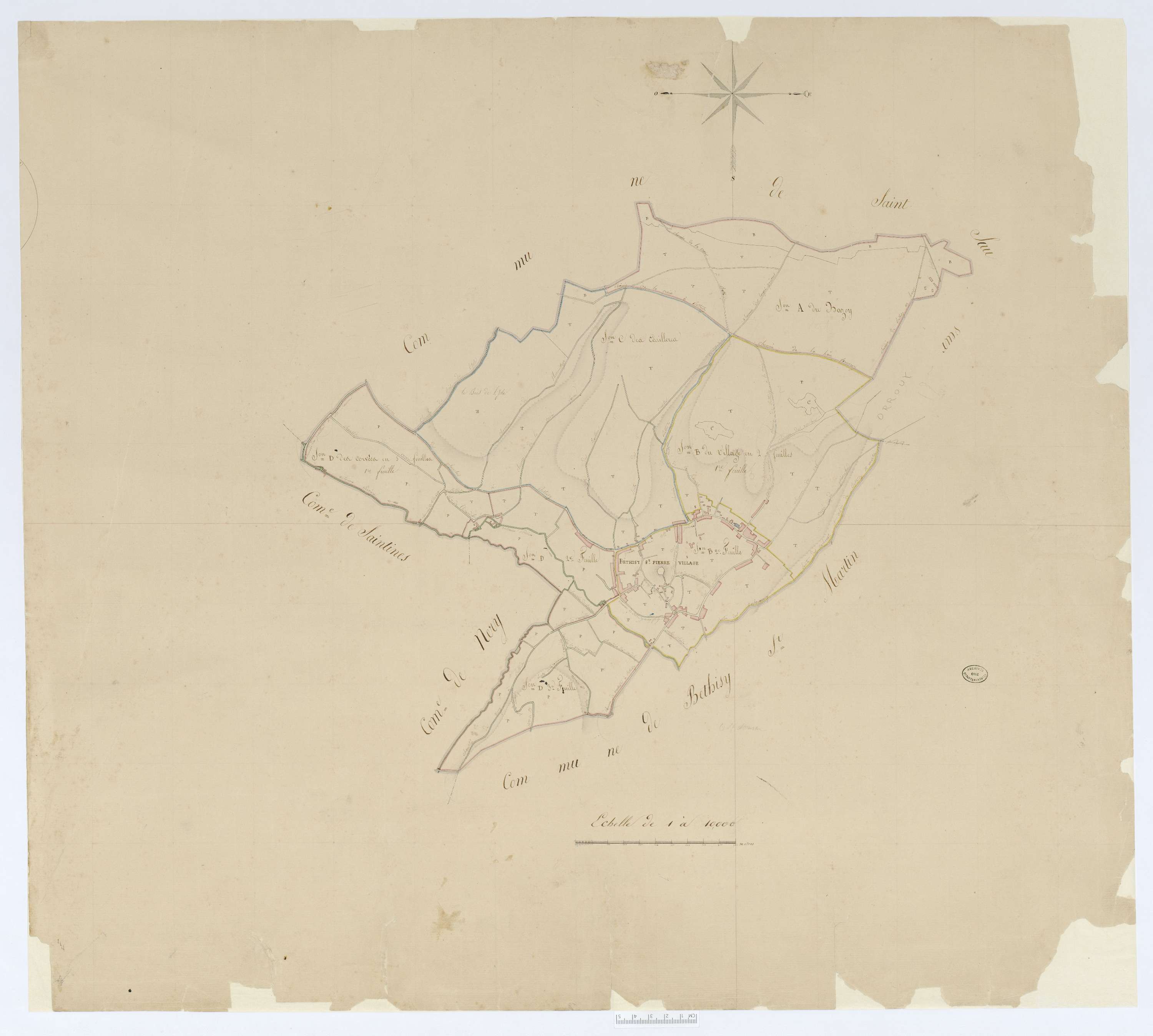 Béthisy-Saint-Pierre - Cadastre napoléonien, tableau d'assemblage