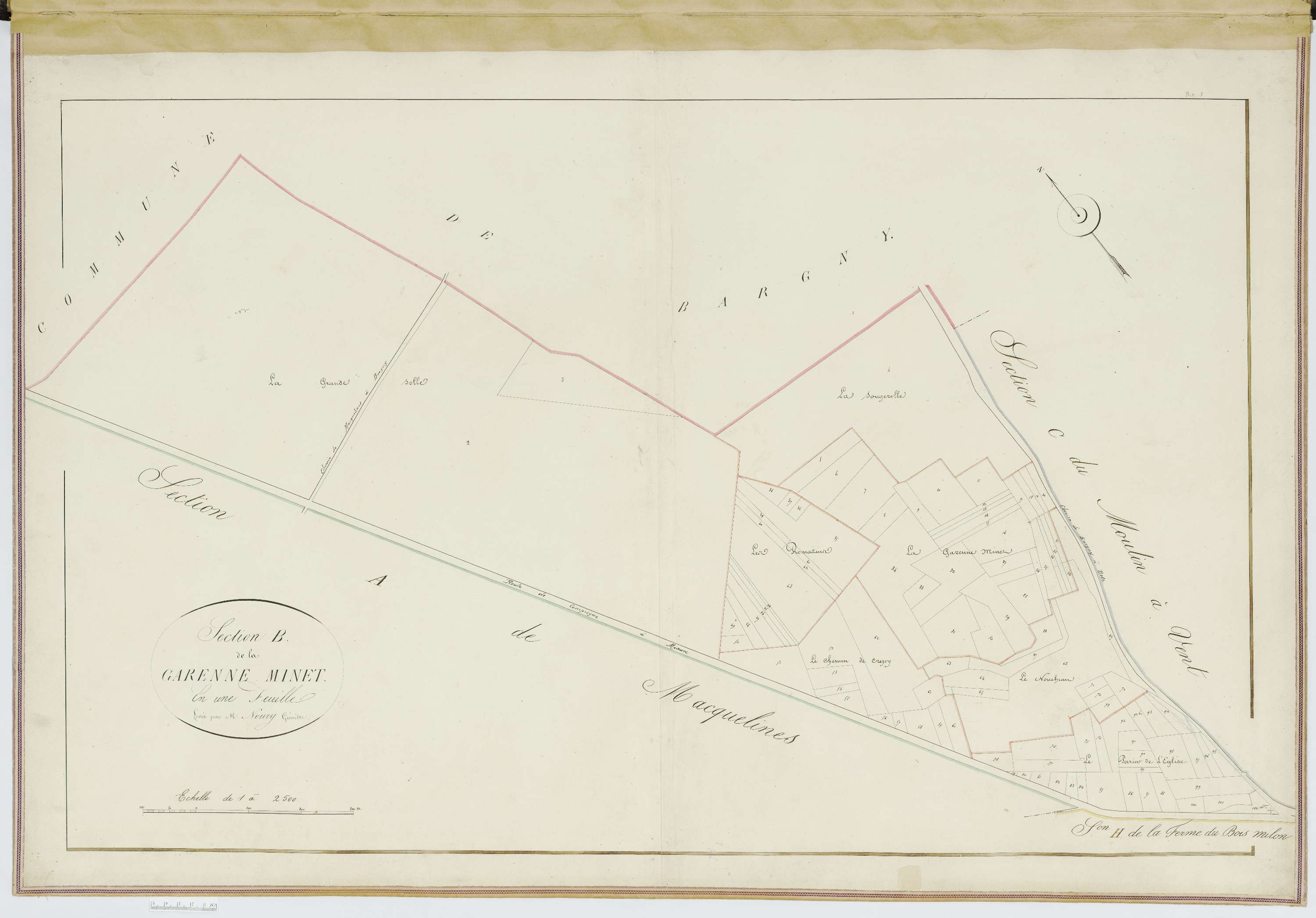Betz - Cadastre napoléonien, section B