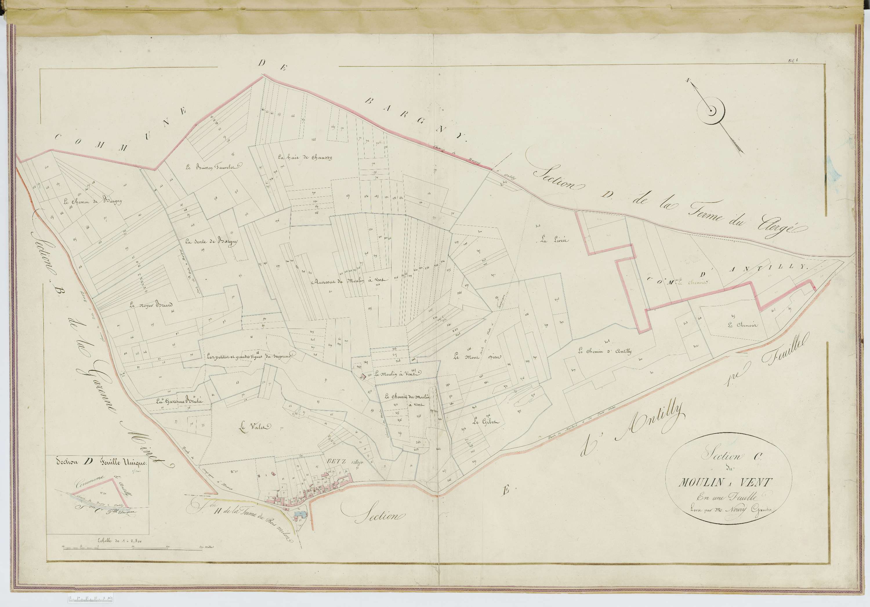 Betz - Cadastre napoléonien, sections C et D