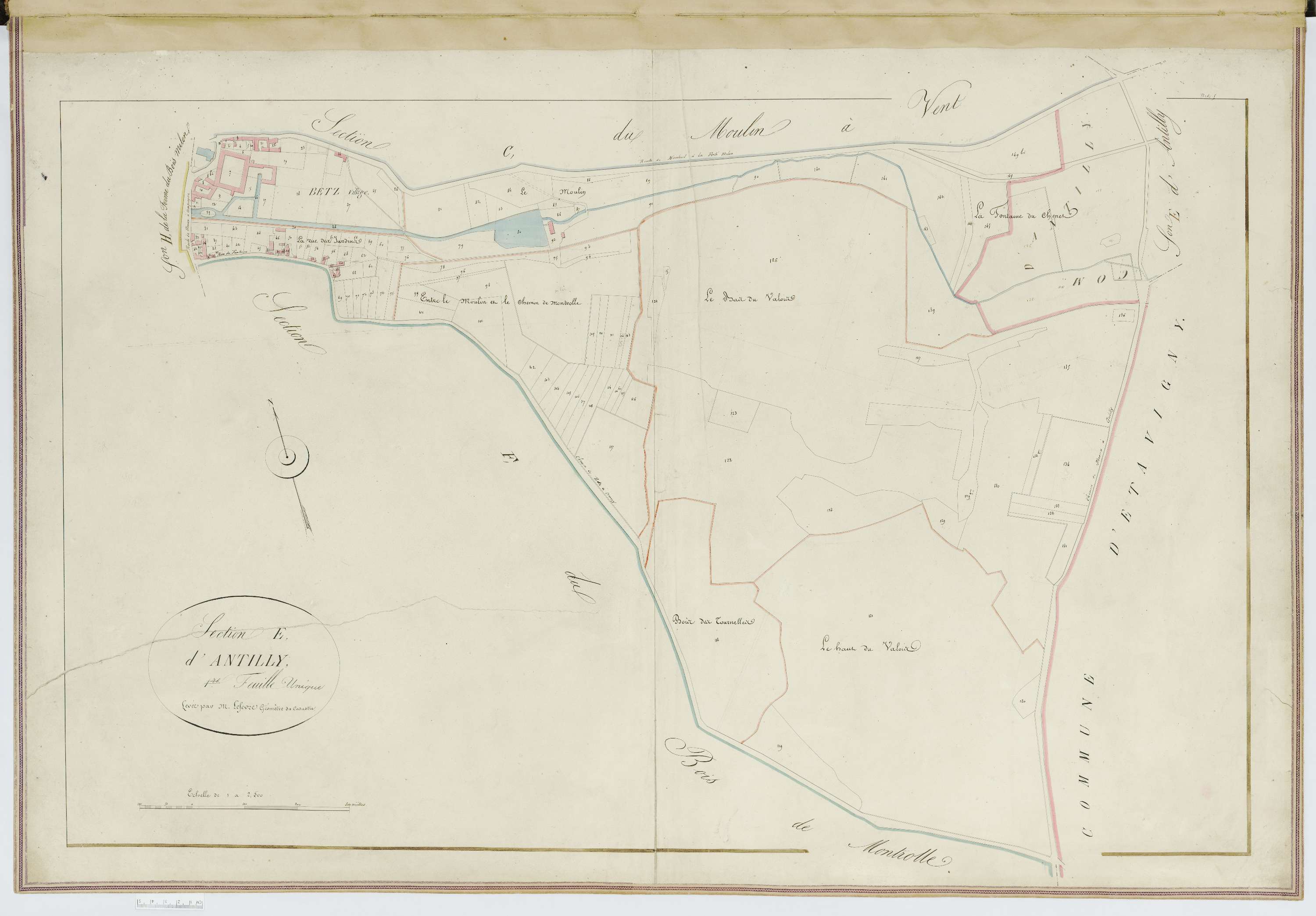 Betz - Cadastre napoléonien, section E