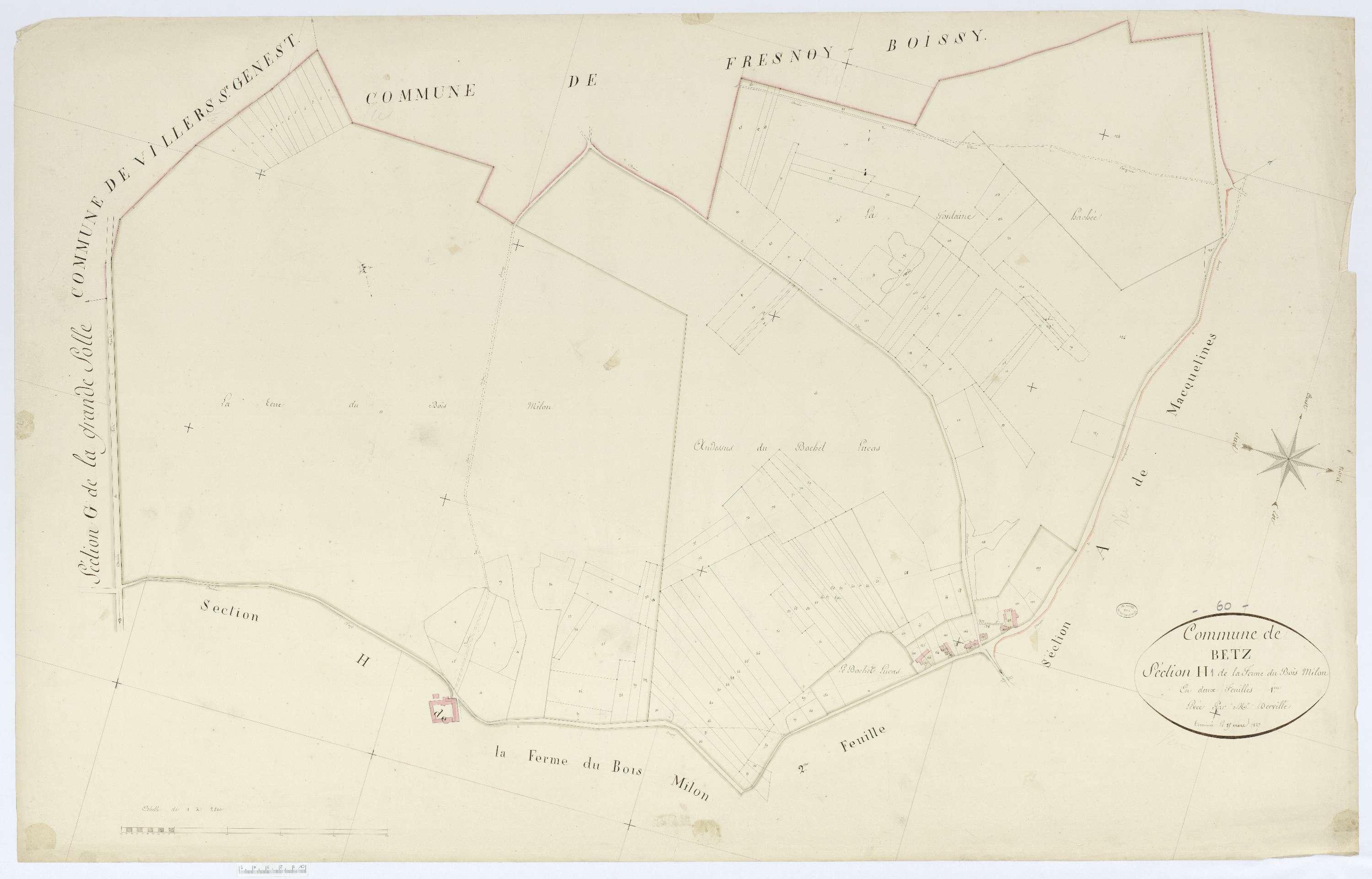 Betz - Cadastre napoléonien, section H1