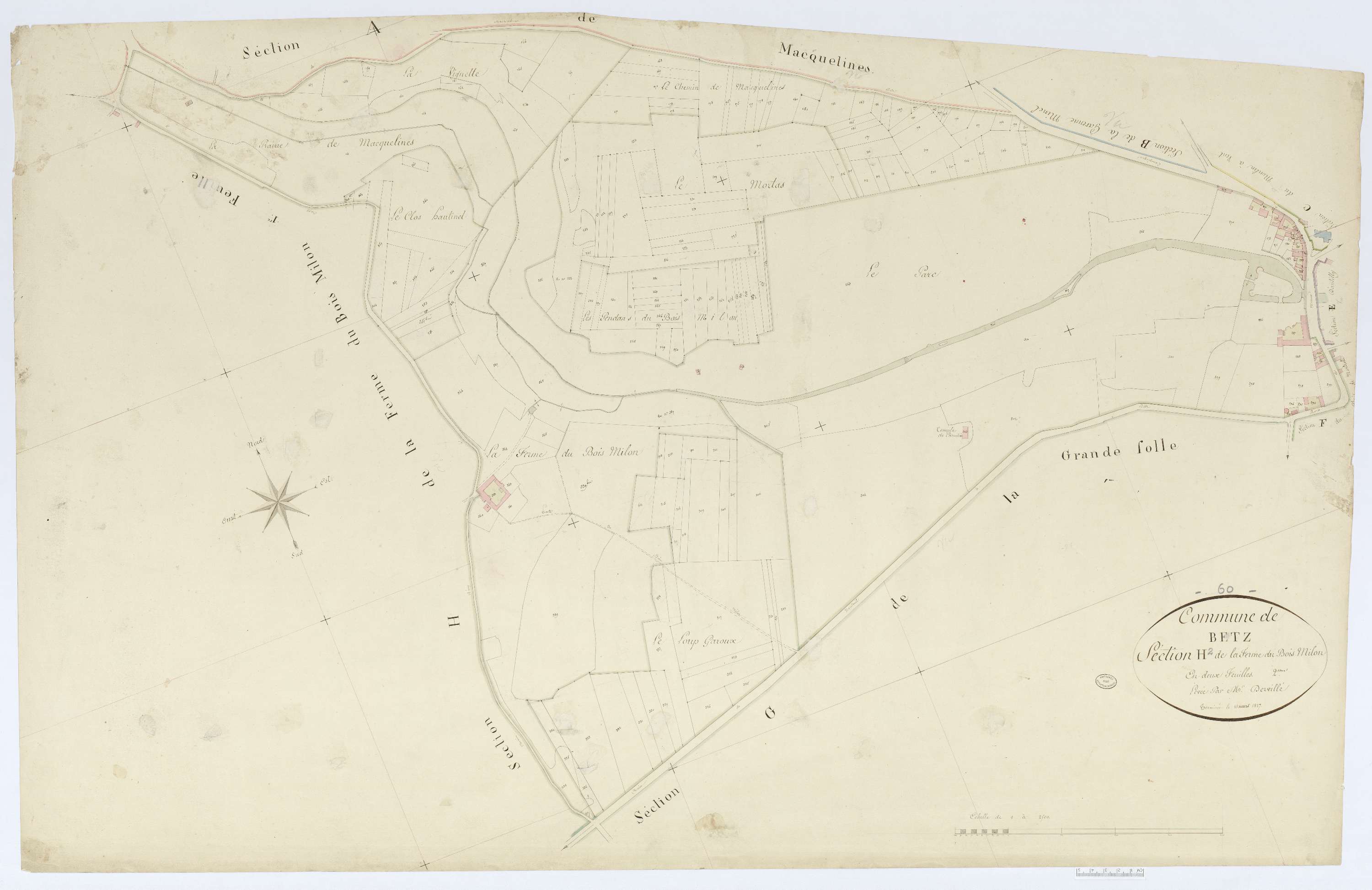 Betz - Cadastre napoléonien, section H2