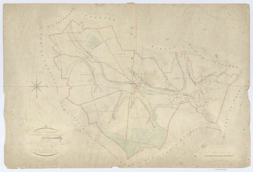 Betz - Cadastre napoléonien, tableau d'assemblage
