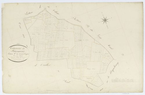 Biermont - Cadastre napoléonien, section C, feuille unique
