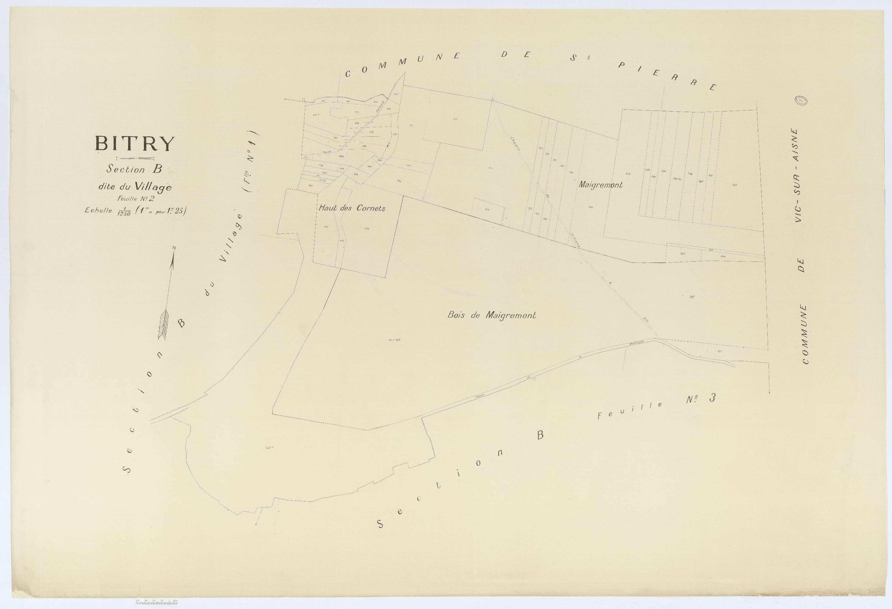Bitry - Cadastre napoléonien (copie), section B2