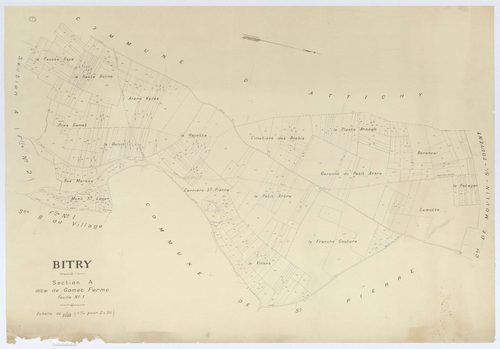 Bitry - Cadastre napoléonien (copie), section A1