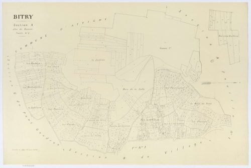 Bitry - Cadastre napoléonien (copie), section A2