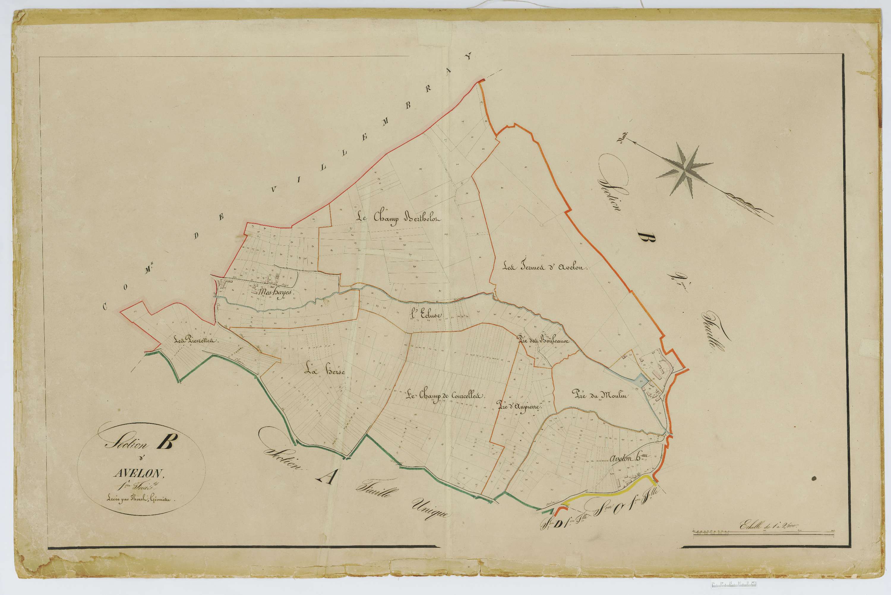Blacourt - Cadastre napoléonien, section B1
