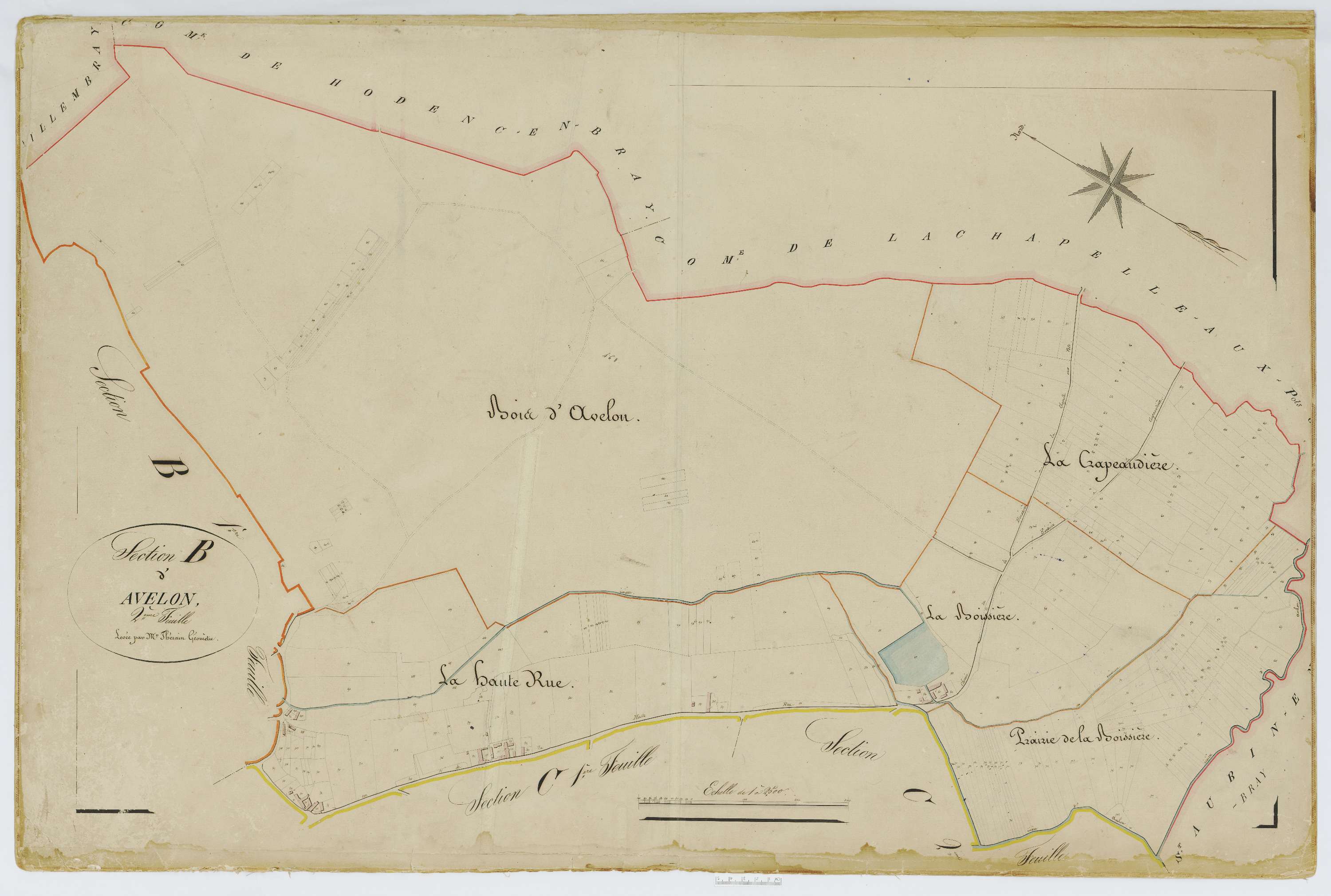 Blacourt - Cadastre napoléonien, section B2