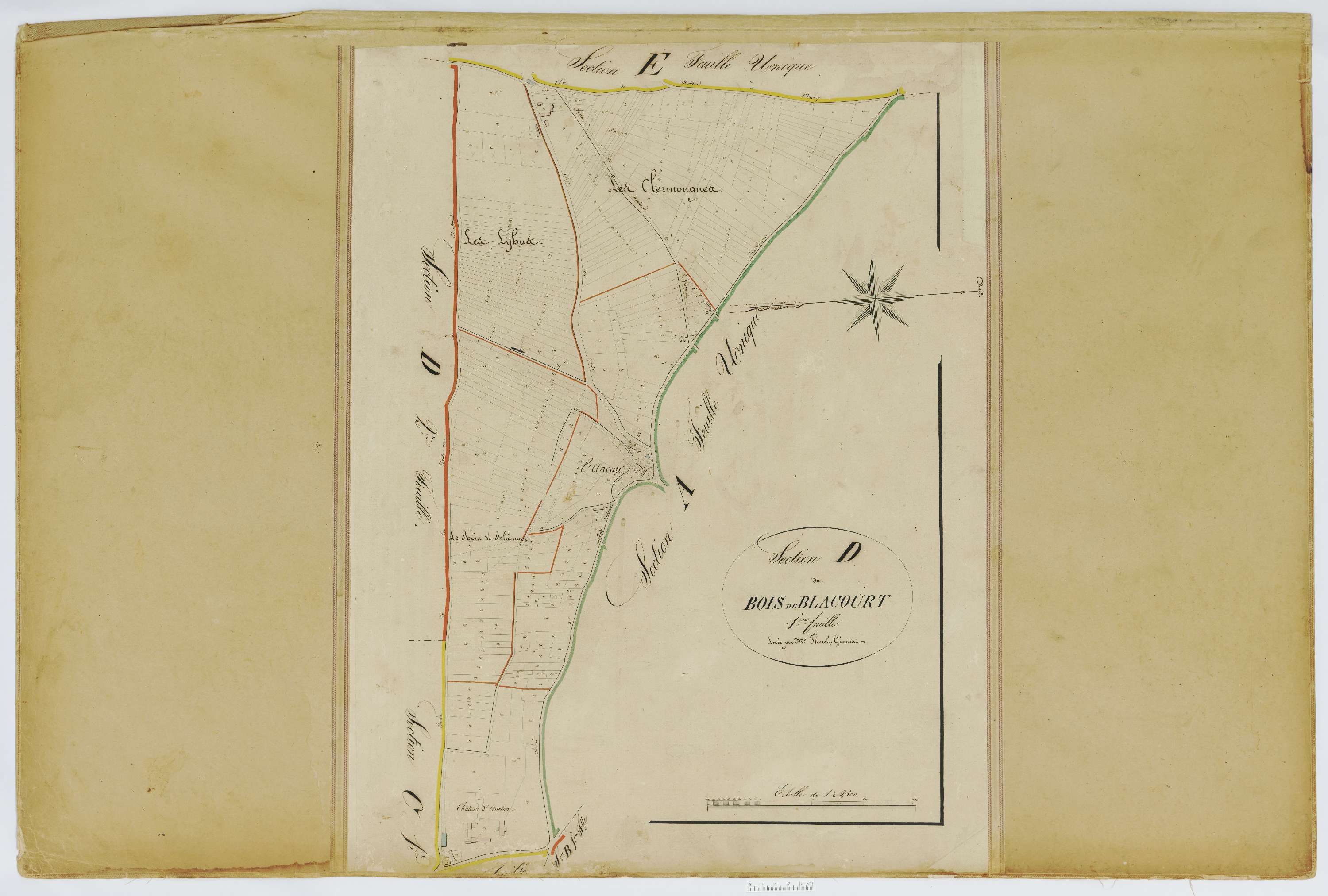Blacourt - Cadastre napoléonien, section D1