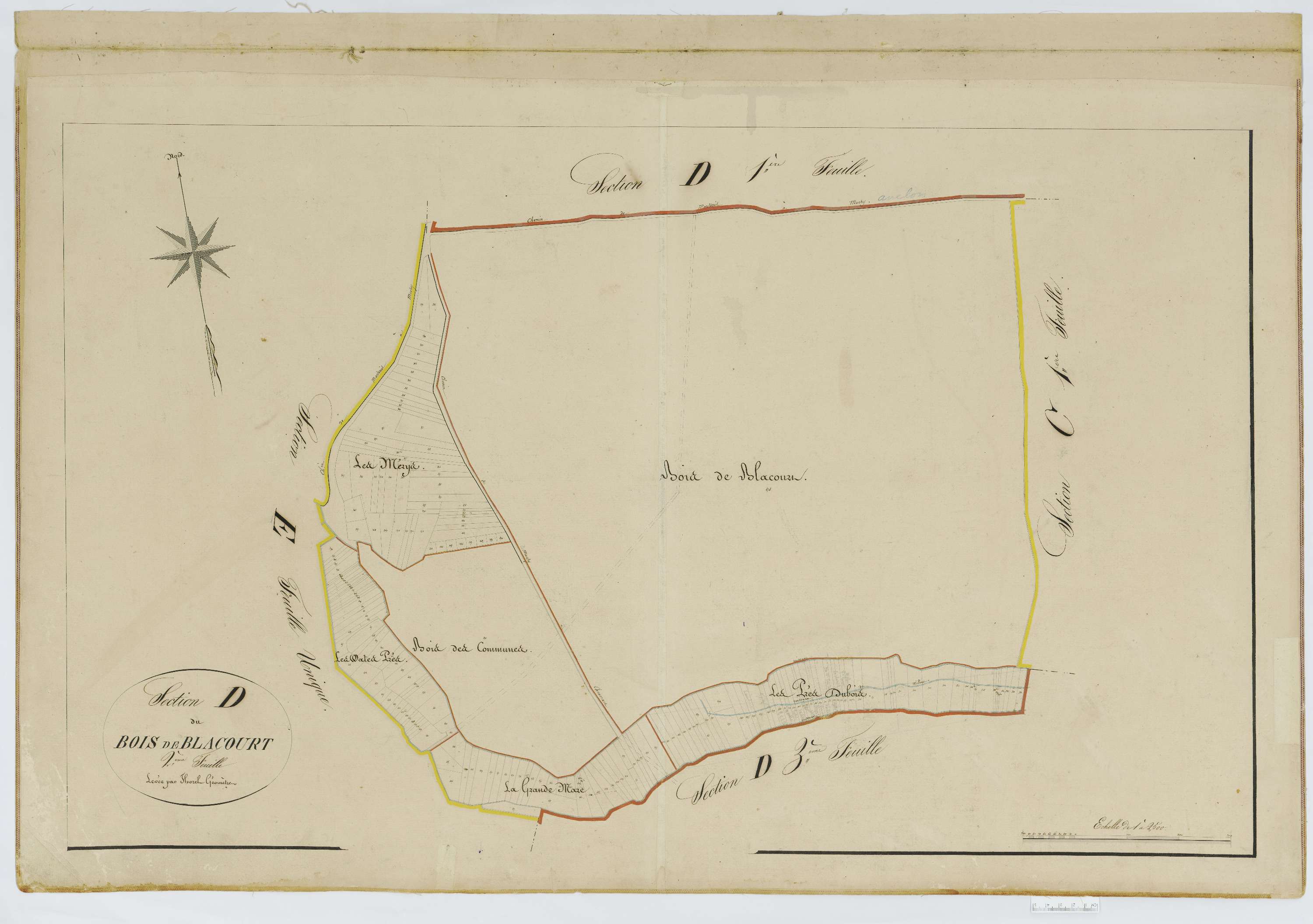 Blacourt - Cadastre napoléonien, section D2