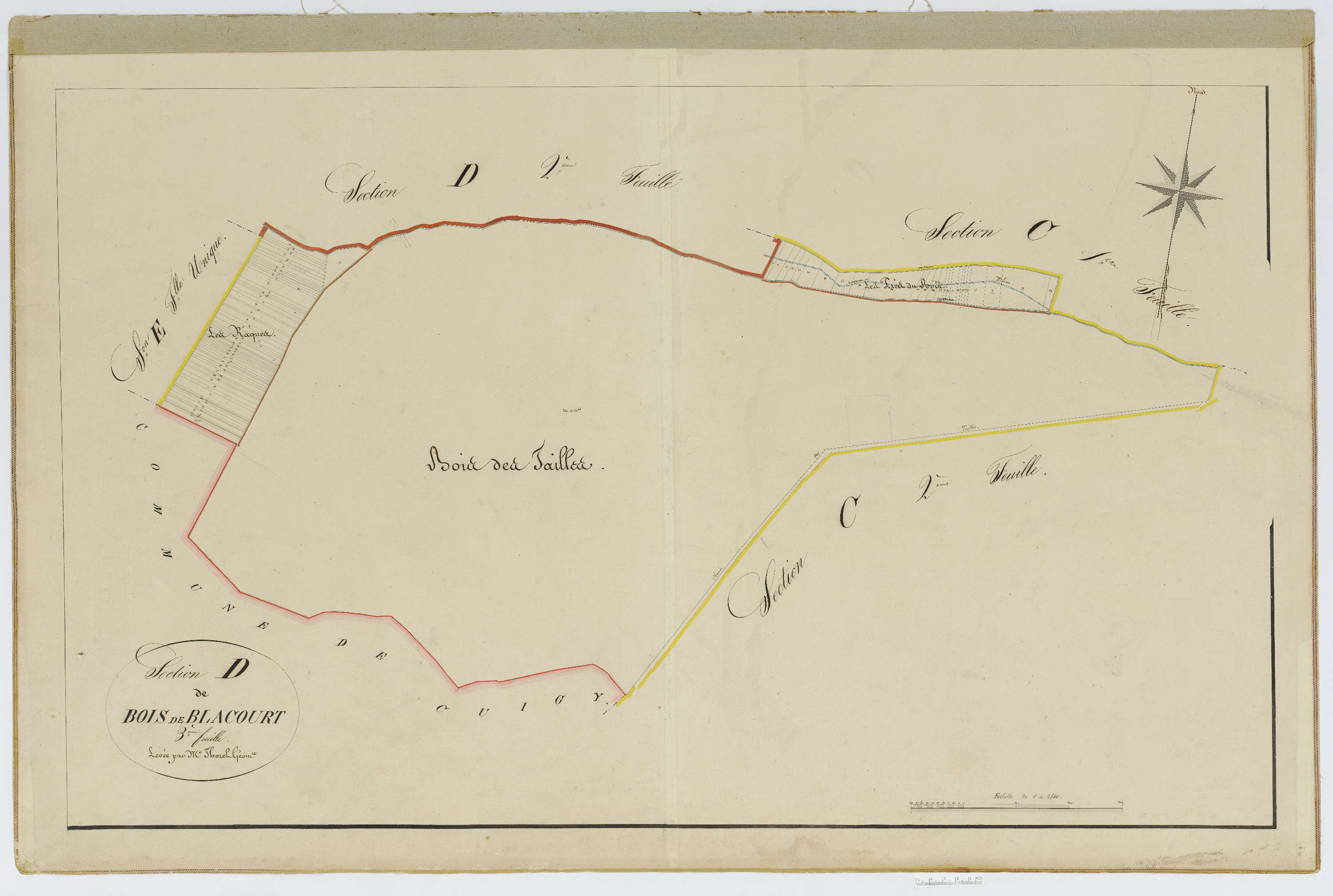 Blacourt - Cadastre napoléonien, section D3
