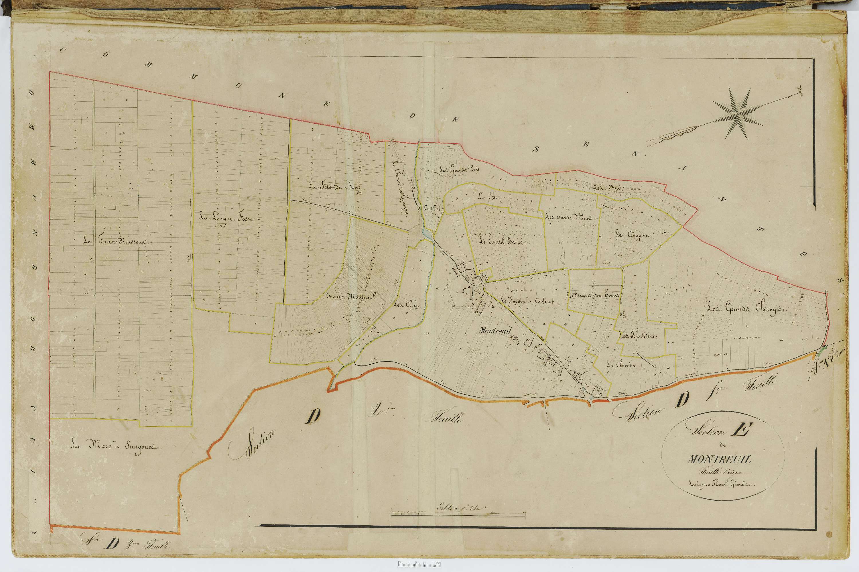 Blacourt - Cadastre napoléonien, section E