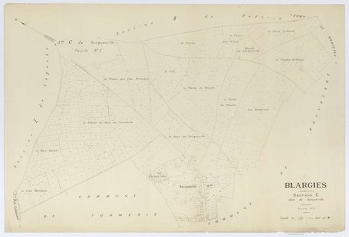 Blargies - Cadastre napoléonien (copie), section C2, feuille unique
