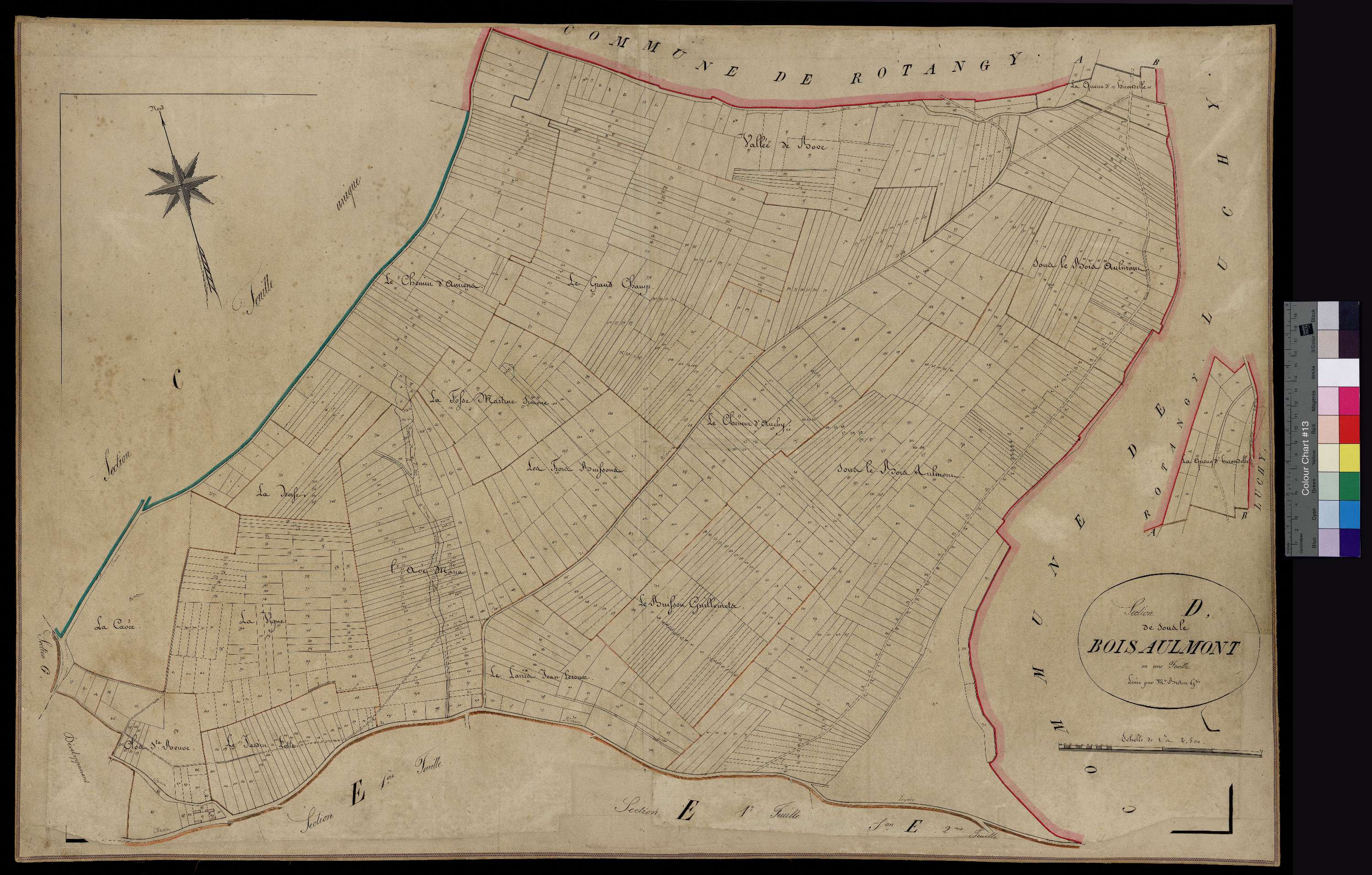 Blicourt - Cadastre napoléonien, section D