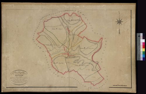 Blicourt - Cadastre napoléonien, tableau d'assemblage