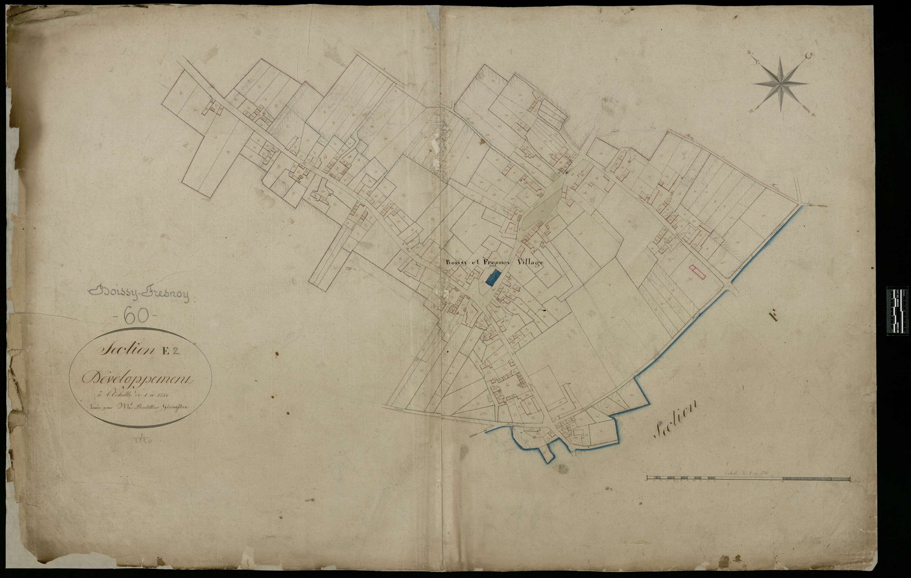 Boissy-Fresnoy - Cadastre napoléonien, section E2