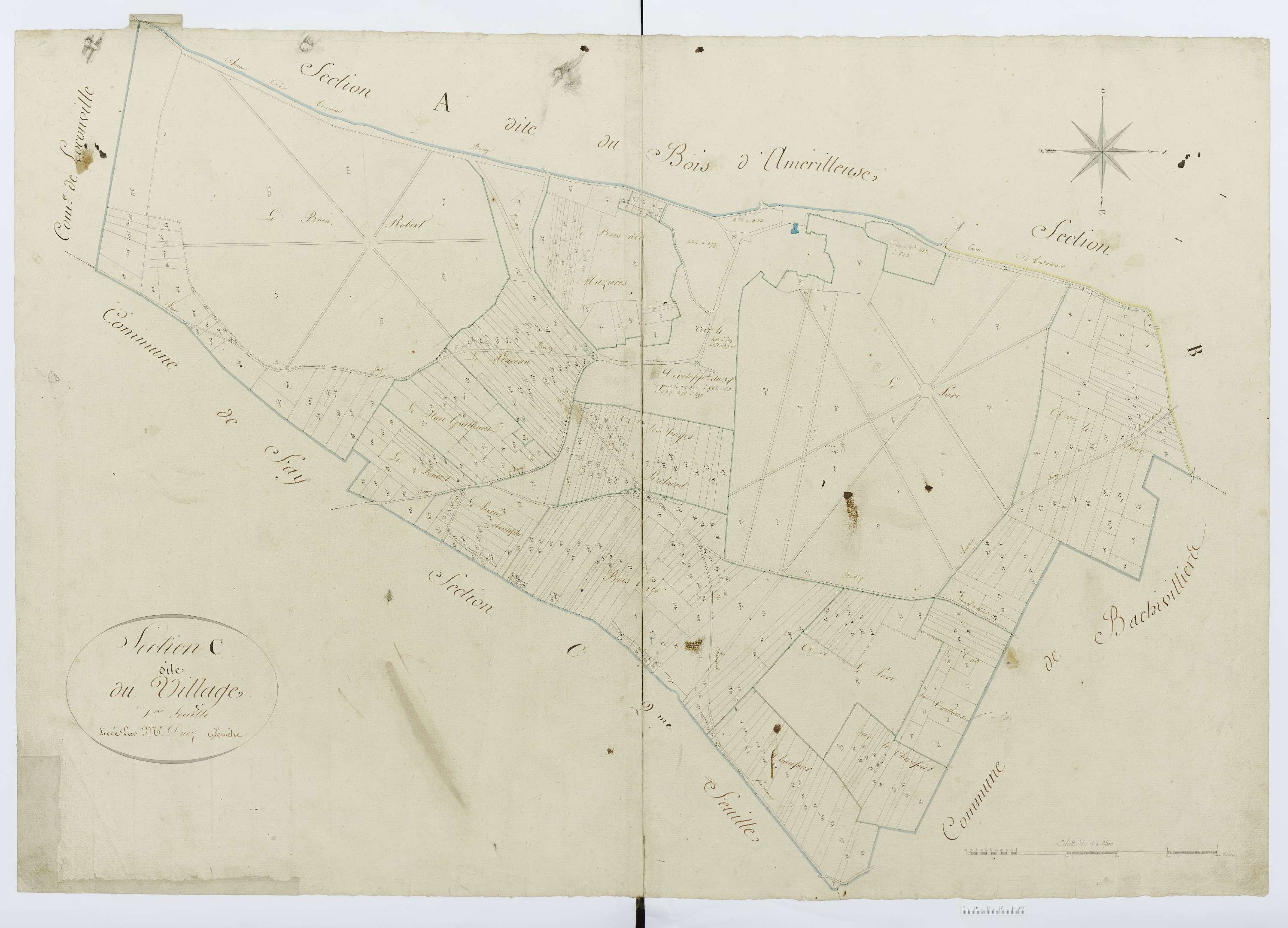 Boissy-le-Bois - Cadastre napoléonien, section C1