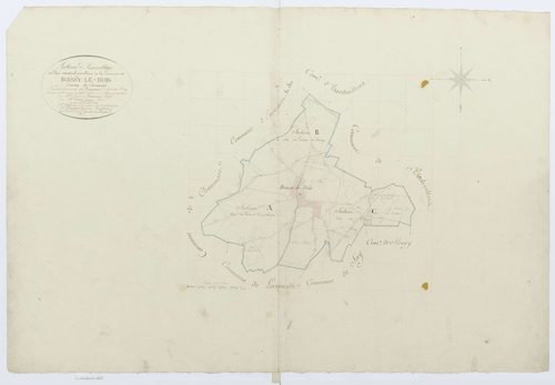 Boissy-le-Bois - Cadastre napoléonien, tableau d'assemblage